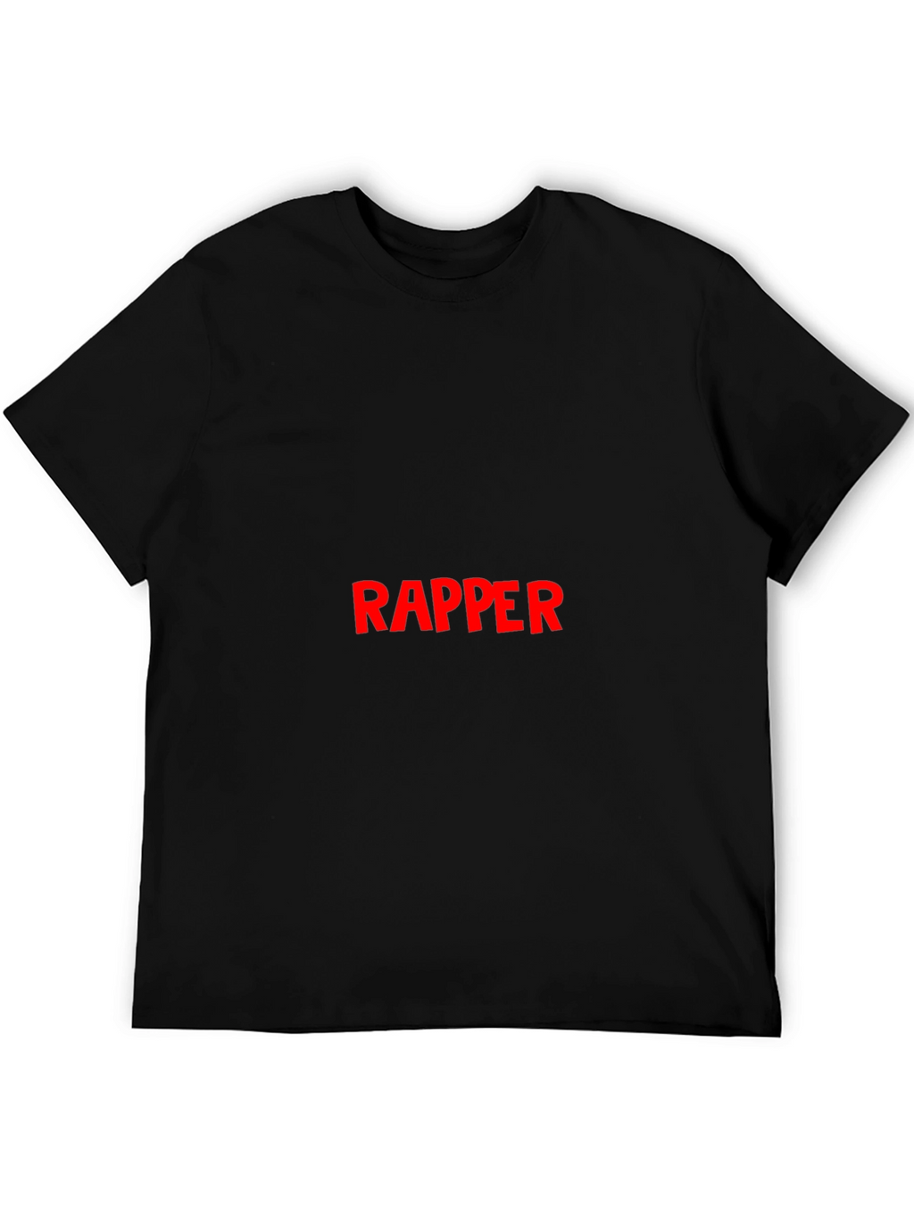 Bold Rapper Graphic Black T-Shirt
