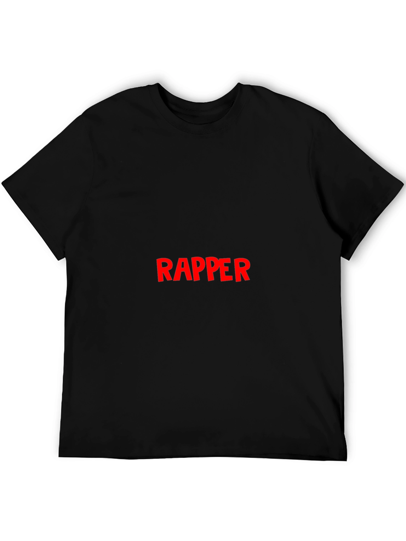 Bold Rapper Graphic Black T-Shirt