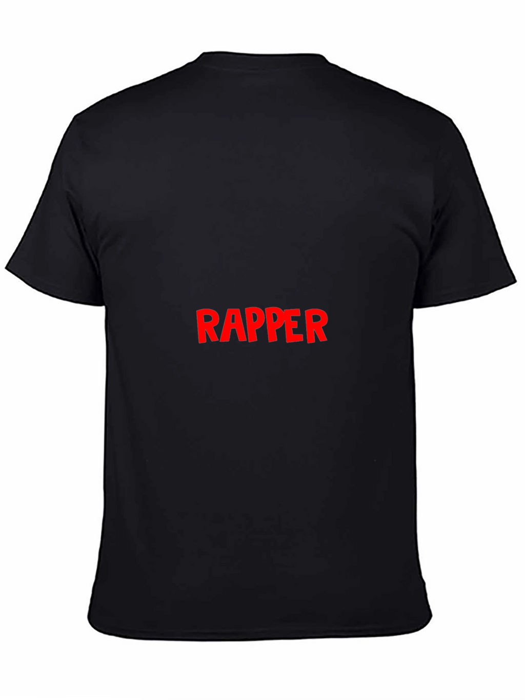 Bold Rapper Graphic Black T-Shirt