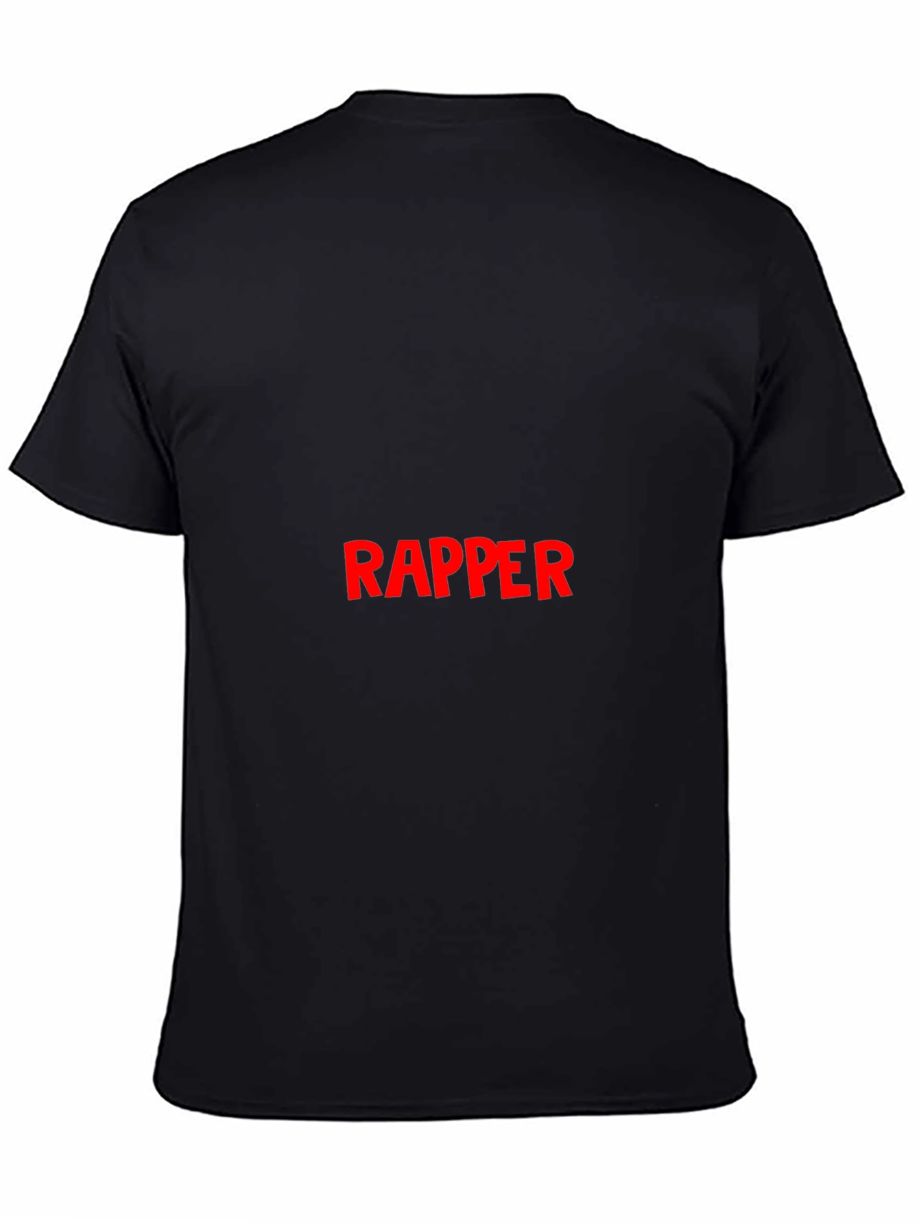 Bold Rapper Graphic Black T-Shirt