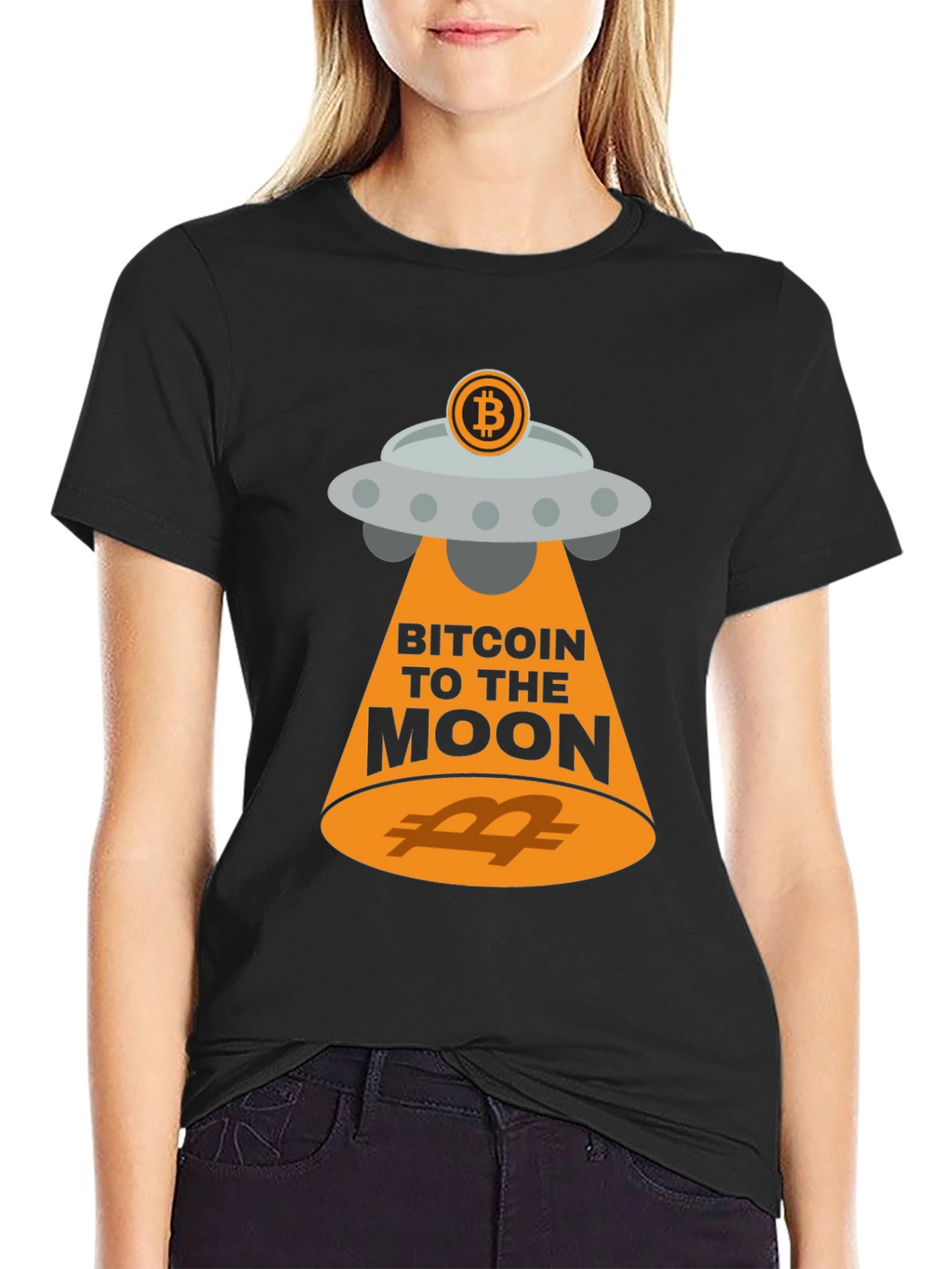 Bitcoin UFO T-Shirt - Crypto to the Moon!