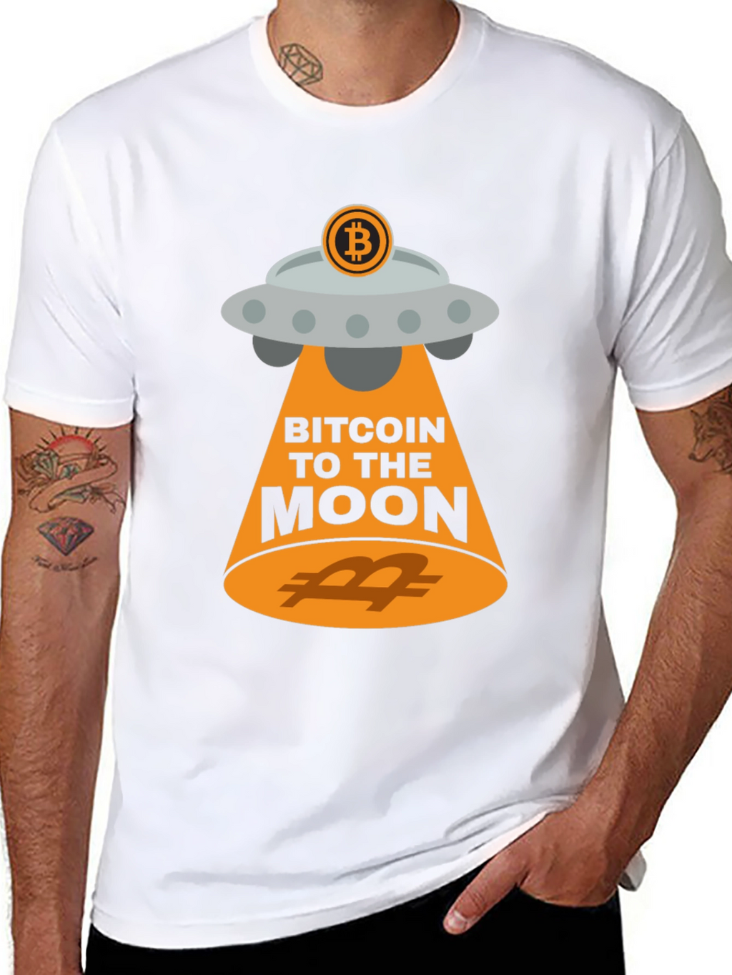 Bitcoin UFO T-Shirt - Crypto to the Moon!