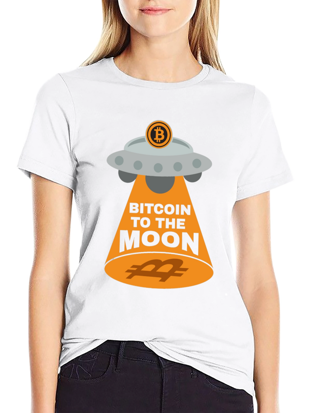 Bitcoin UFO T-Shirt - Crypto to the Moon!