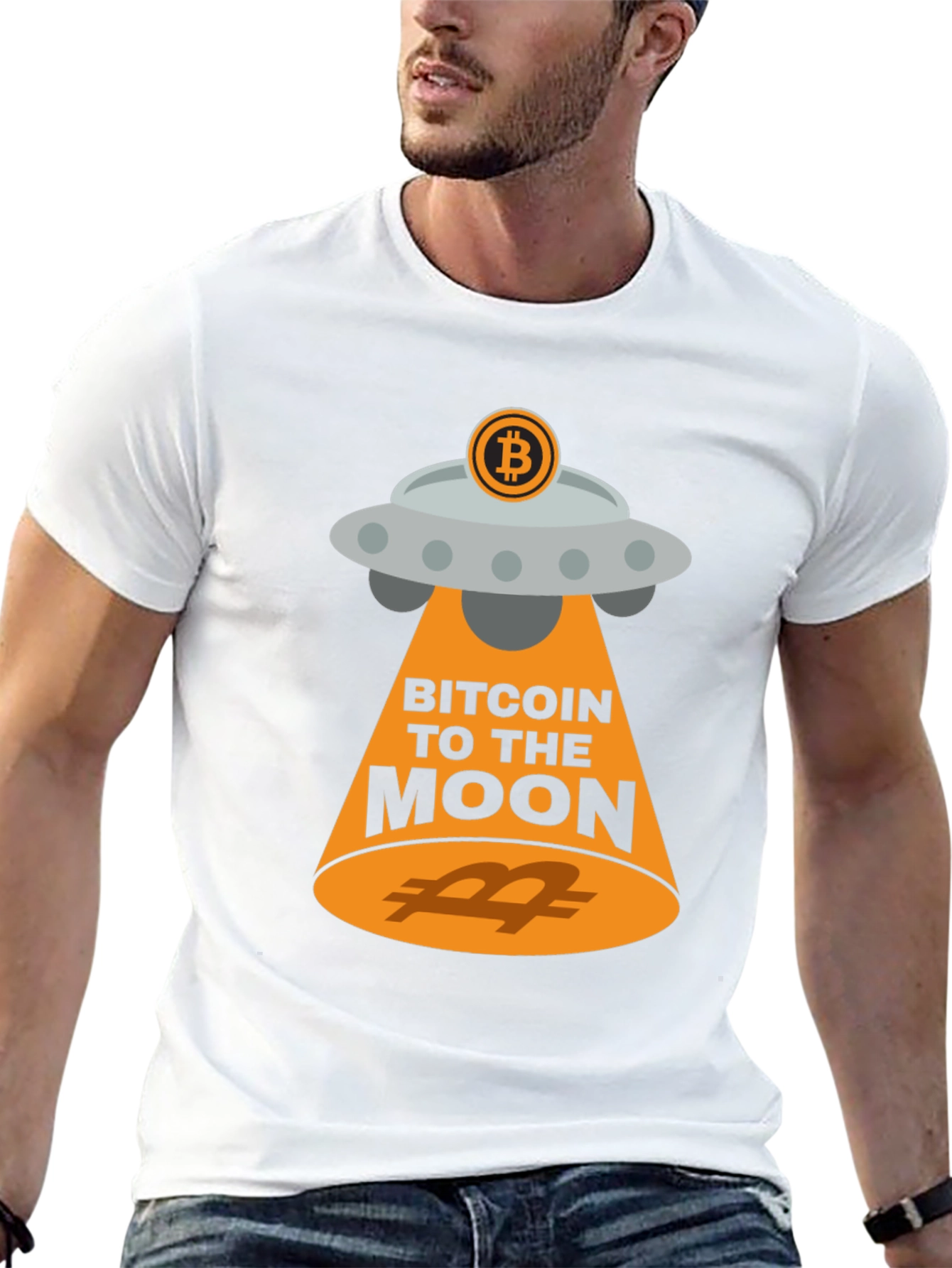 Bitcoin UFO T-Shirt - Crypto to the Moon!