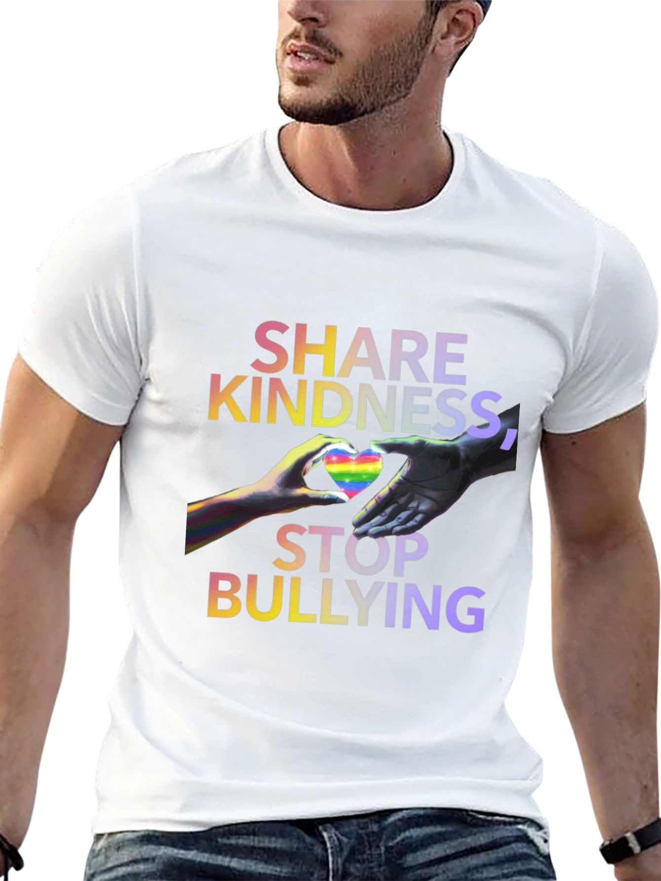 Share Kindness Stop Bullying Graphic Tee