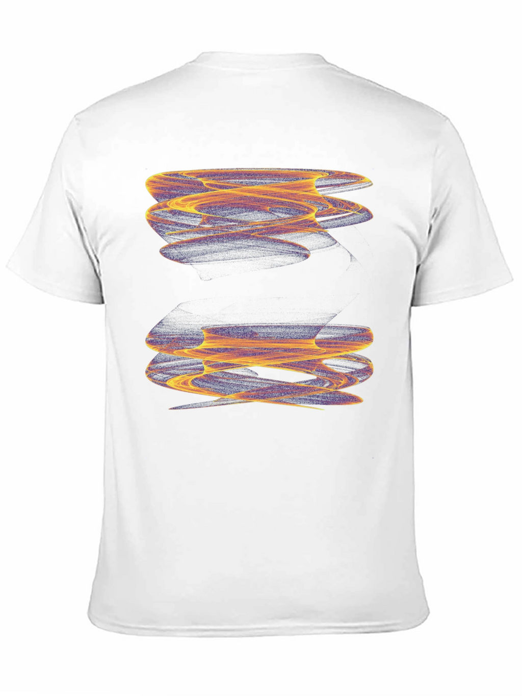 Abstract Swirl Graphic Black T-Shirt