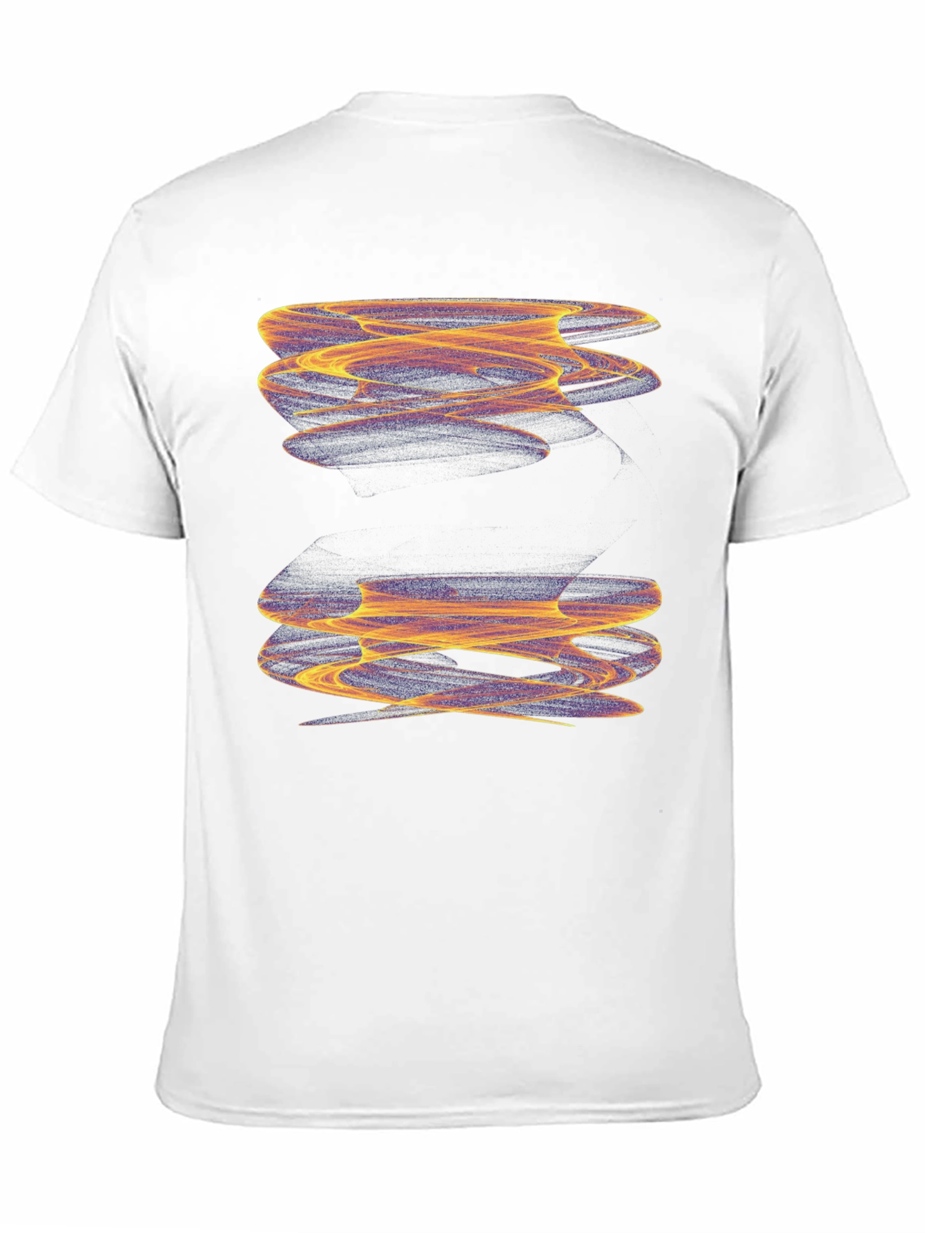 Abstract Swirl Graphic Black T-Shirt