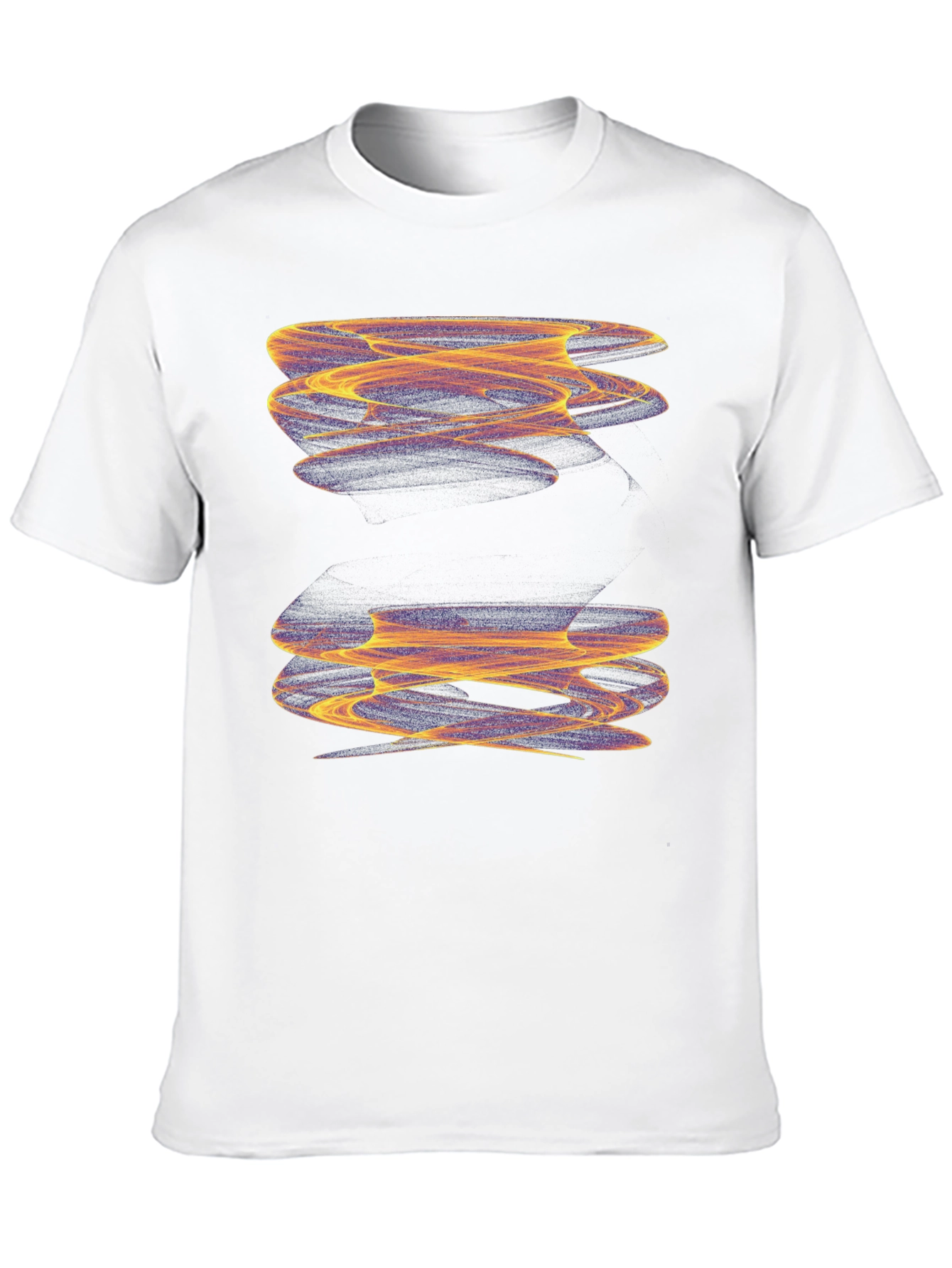Abstract Swirl Graphic Black T-Shirt