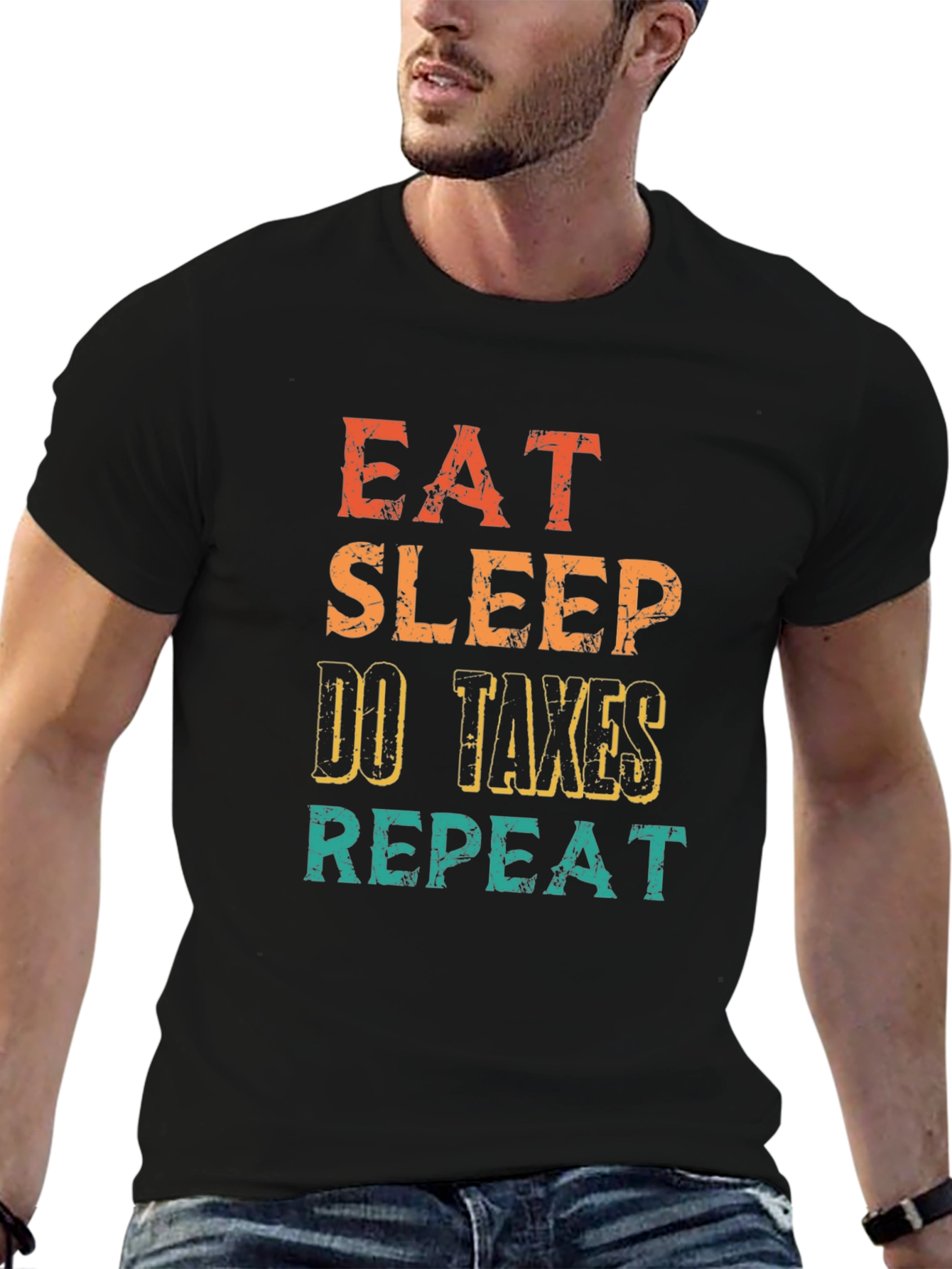 Eat Sleep Do Taxes Repeat T-Shirt