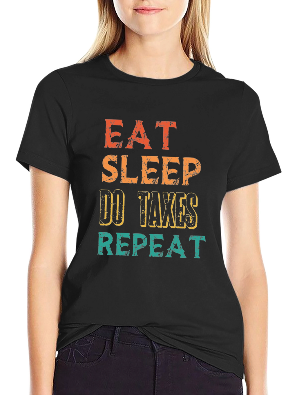 Eat Sleep Do Taxes Repeat T-Shirt