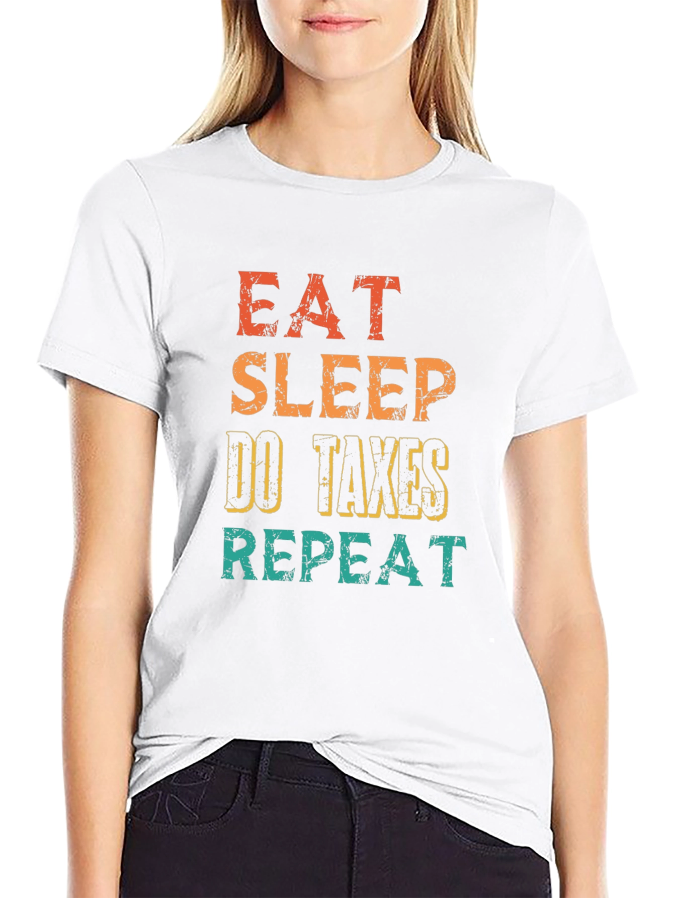 Eat Sleep Do Taxes Repeat T-Shirt