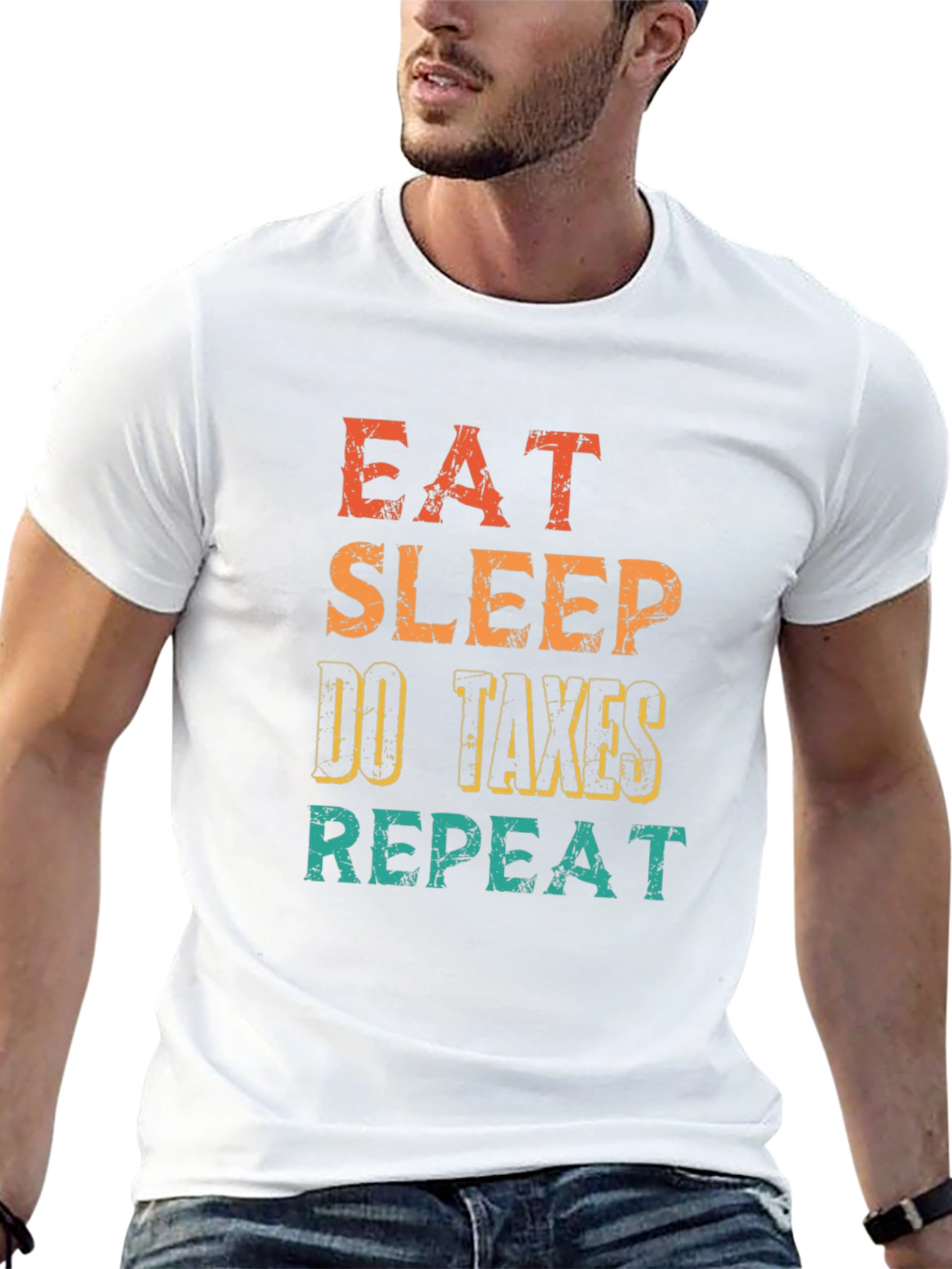 Eat Sleep Do Taxes Repeat T-Shirt