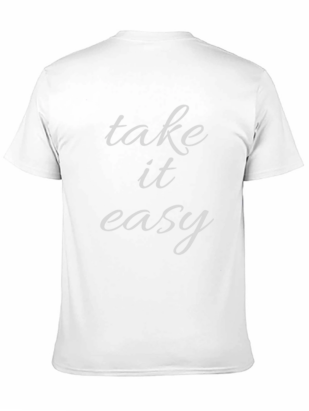 Take It Easy Graphic Tee - Black Cotton T-Shirt