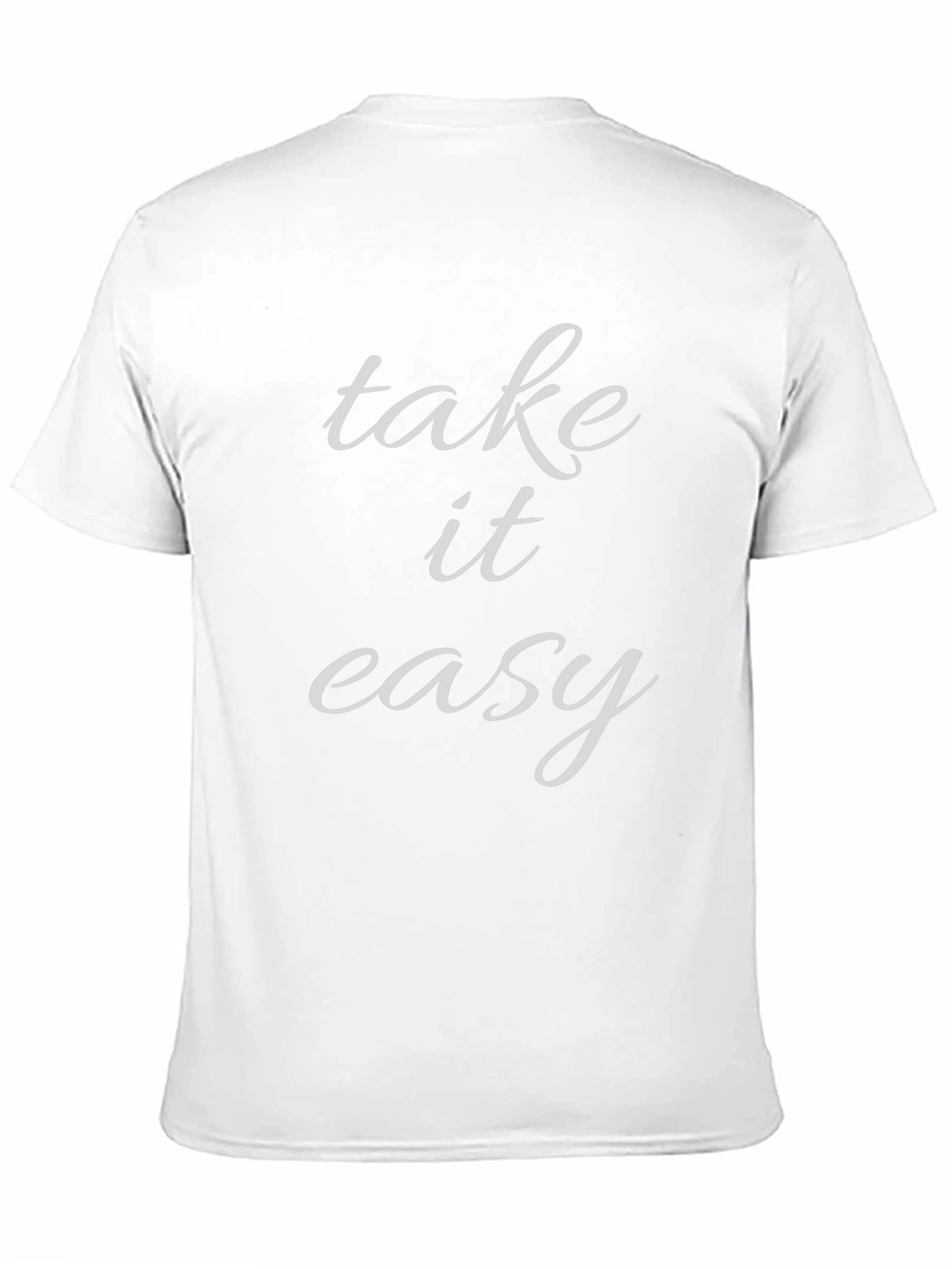 Take It Easy Graphic Tee - Black Cotton T-Shirt