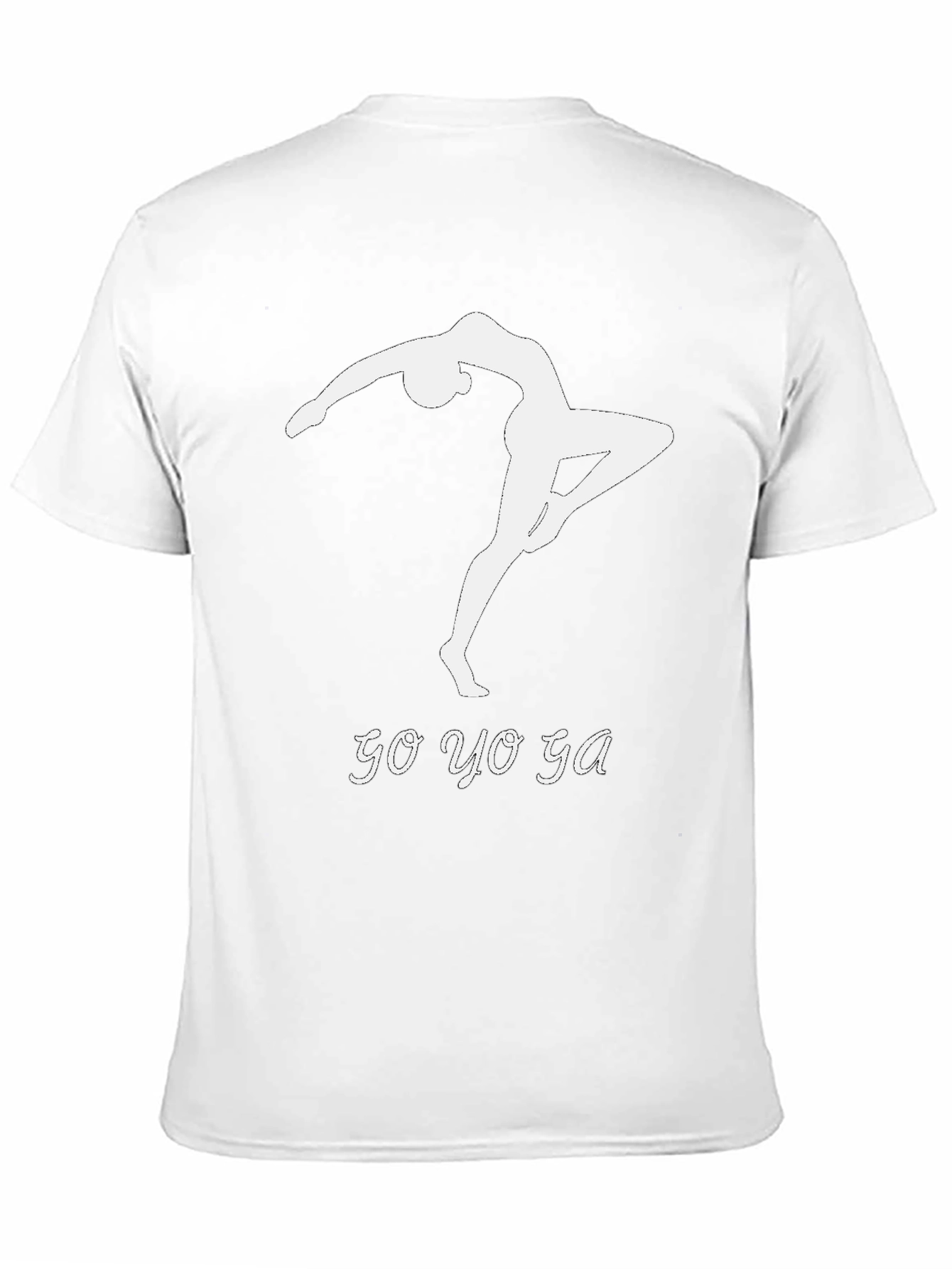 Go Yoga T-Shirt Black Cotton Modern Fit