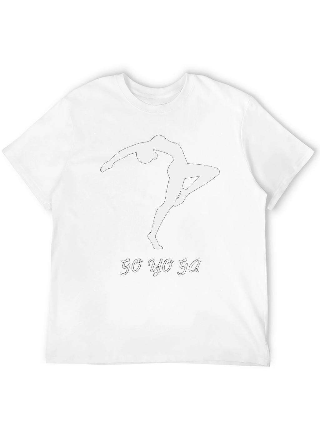 Go Yoga T-Shirt Black Cotton Modern Fit