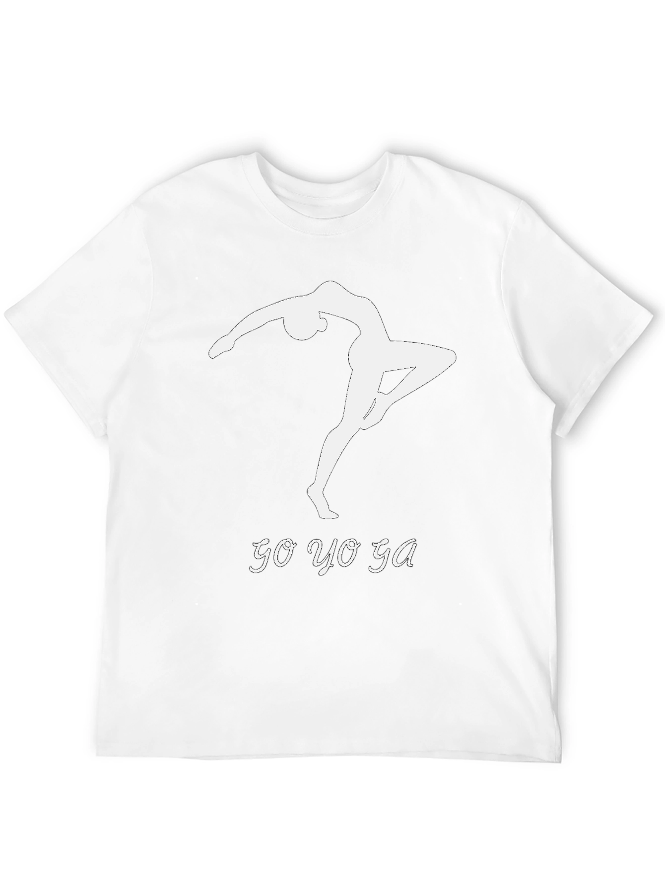 Go Yoga T-Shirt Black Cotton Modern Fit