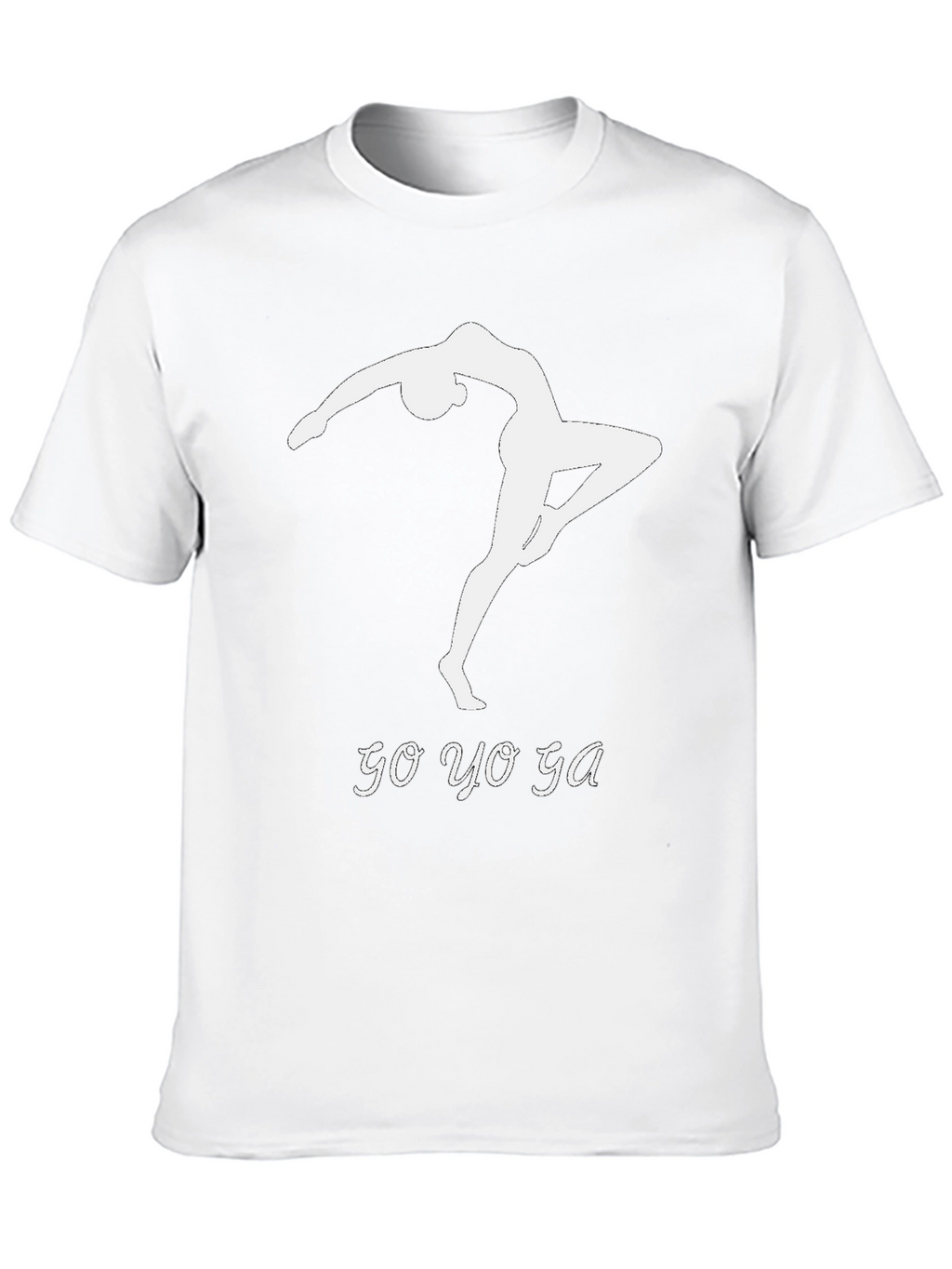 Go Yoga T-Shirt Black Cotton Modern Fit