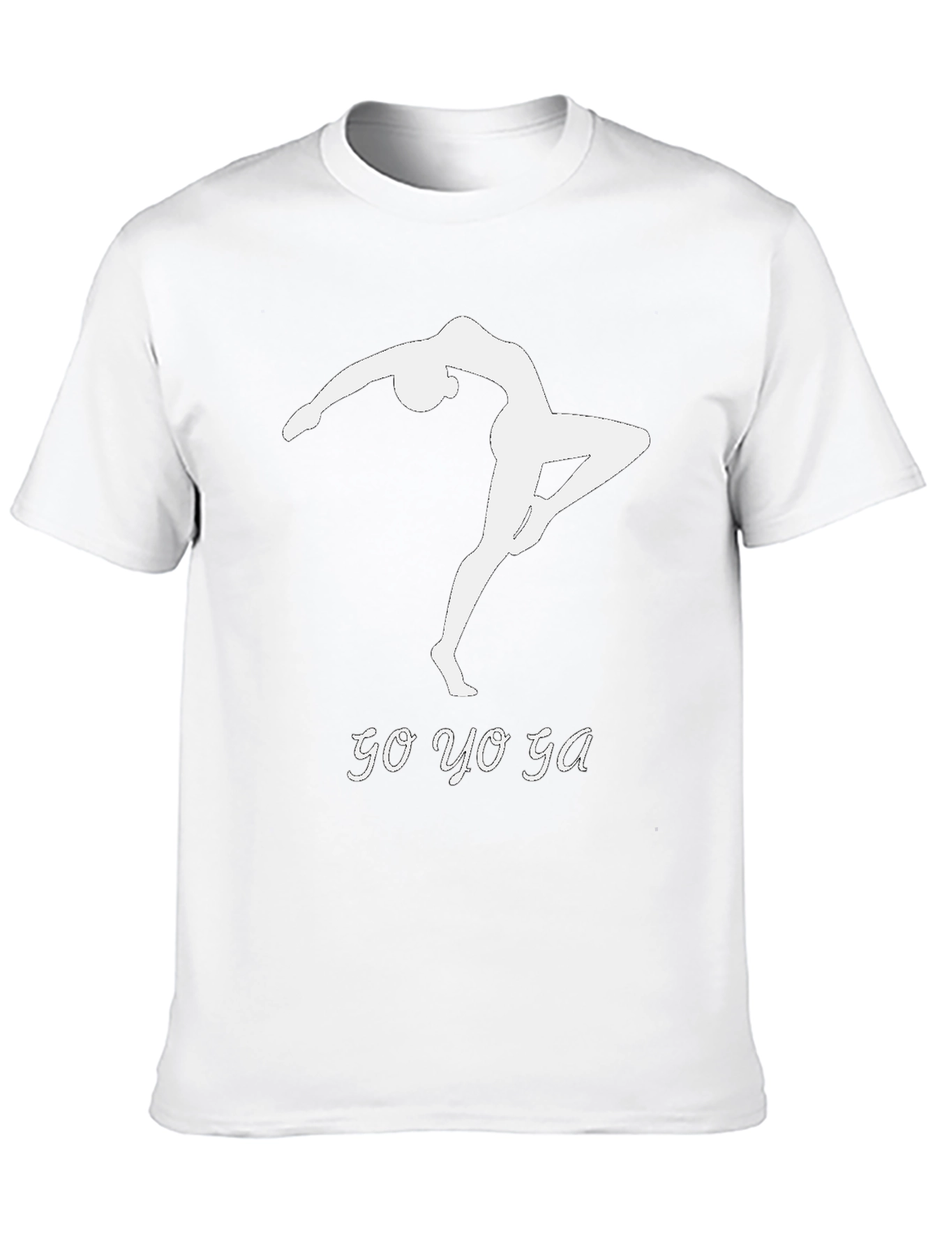 Go Yoga T-Shirt Black Cotton Modern Fit
