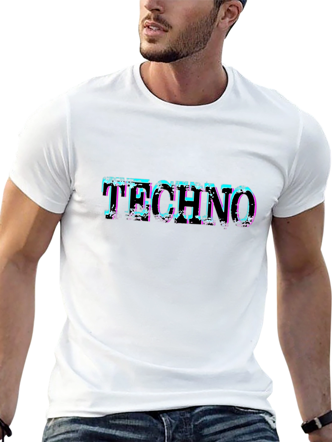 Techno Graphic Black T-Shirt