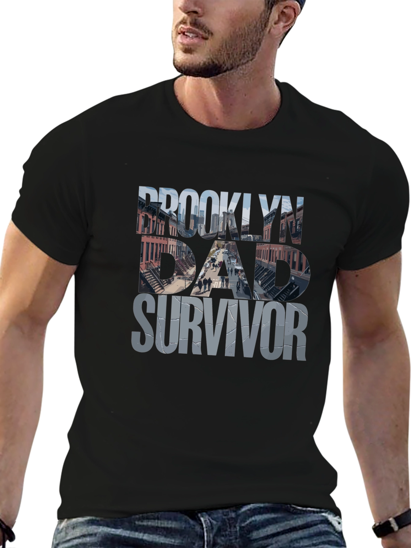 Brooklyn Dad Survivor Graphic T-Shirt