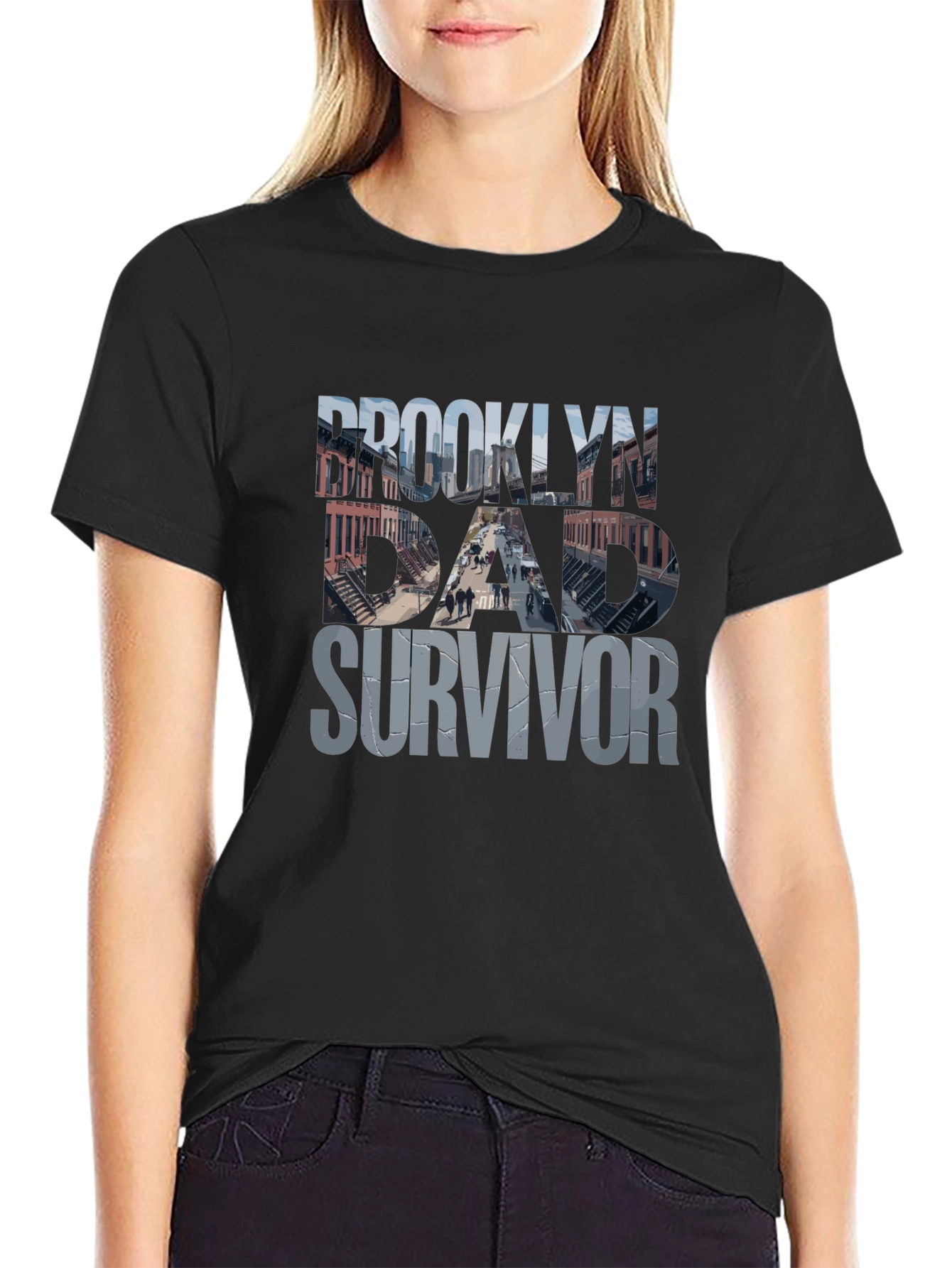 Brooklyn Dad Survivor Graphic T-Shirt