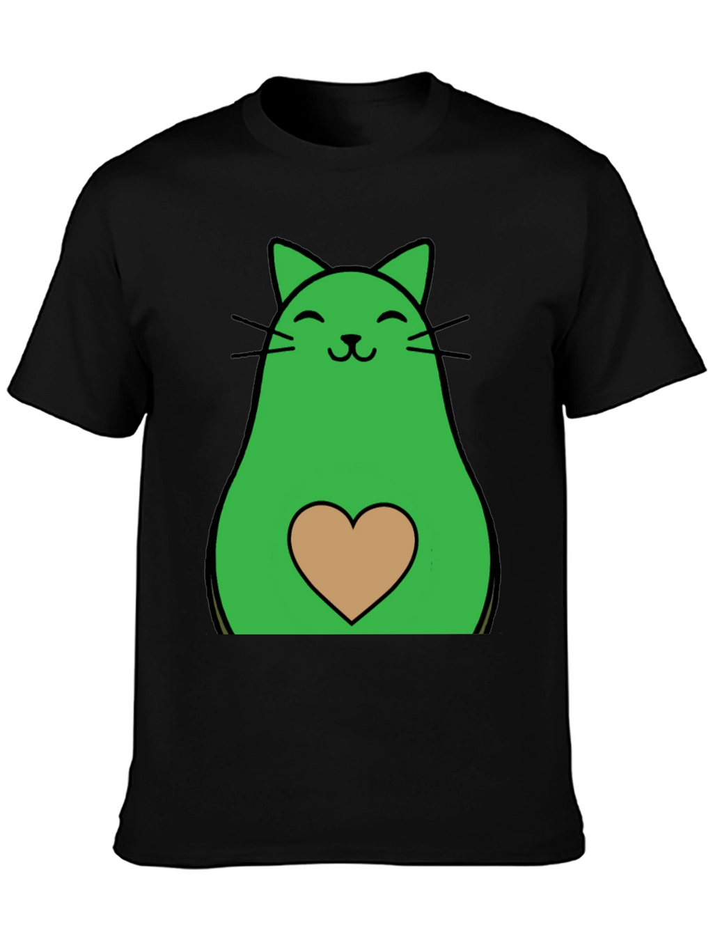 Avocado Cat Graphic Tee - Cute & Unique!