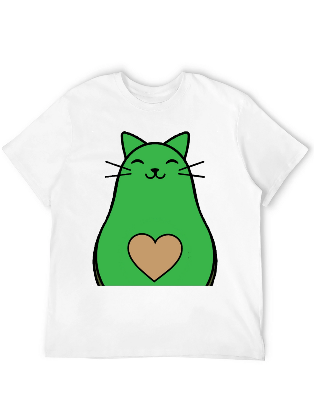 Avocado Cat Graphic Tee - Cute & Unique!
