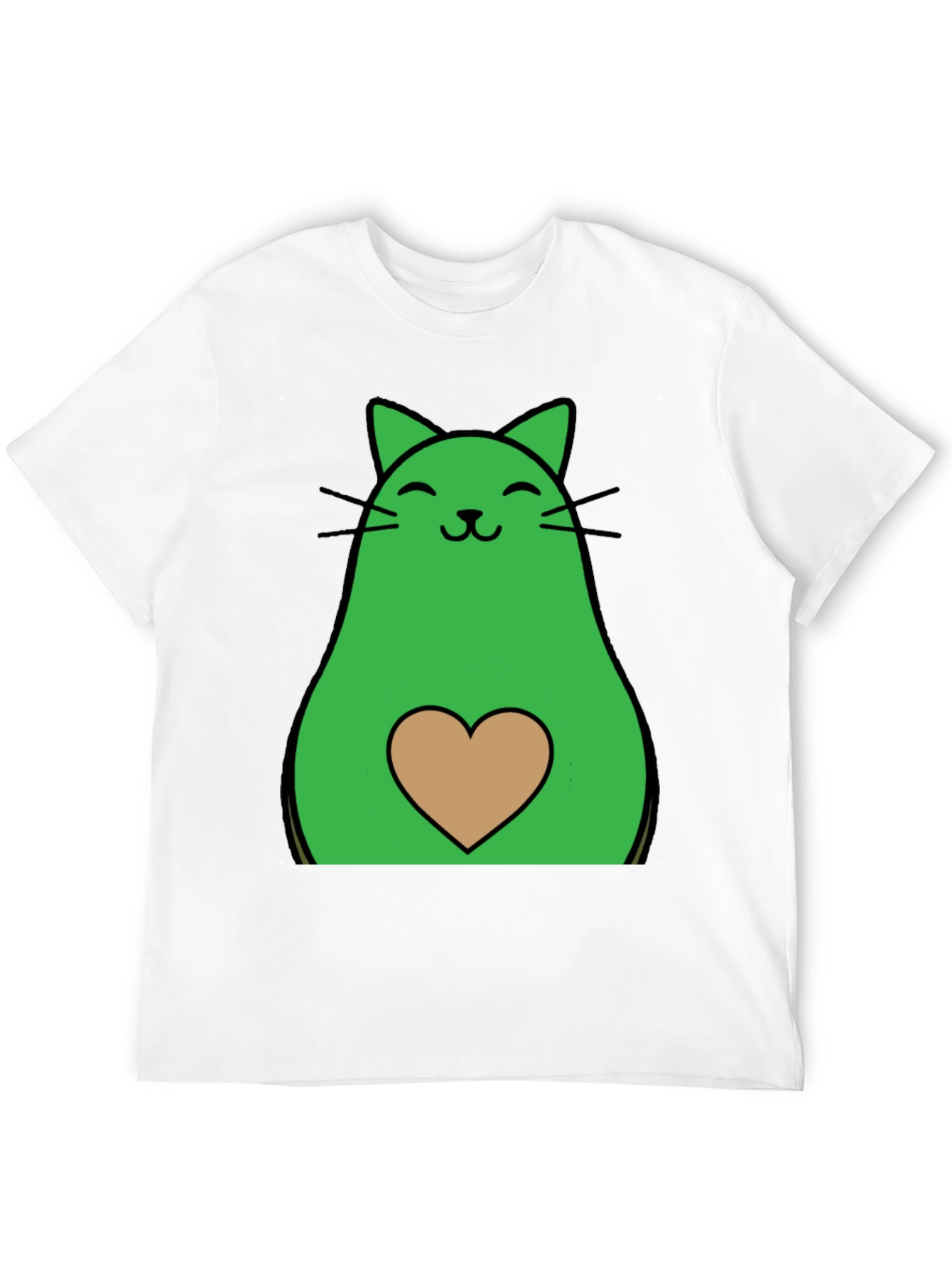 Avocado Cat Graphic Tee - Cute & Unique!