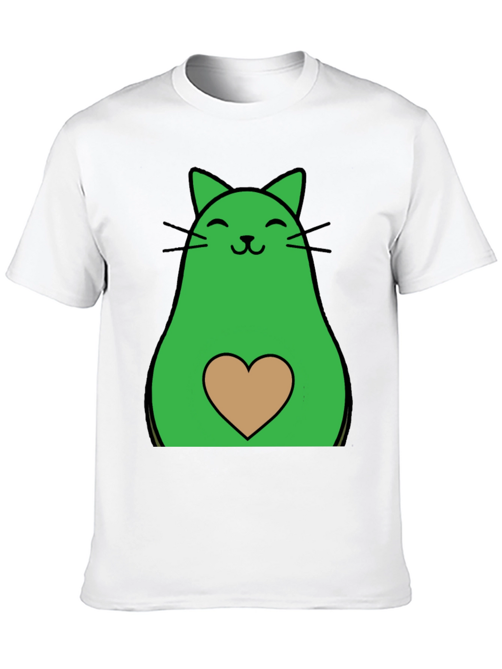 Avocado Cat Graphic Tee - Cute & Unique!