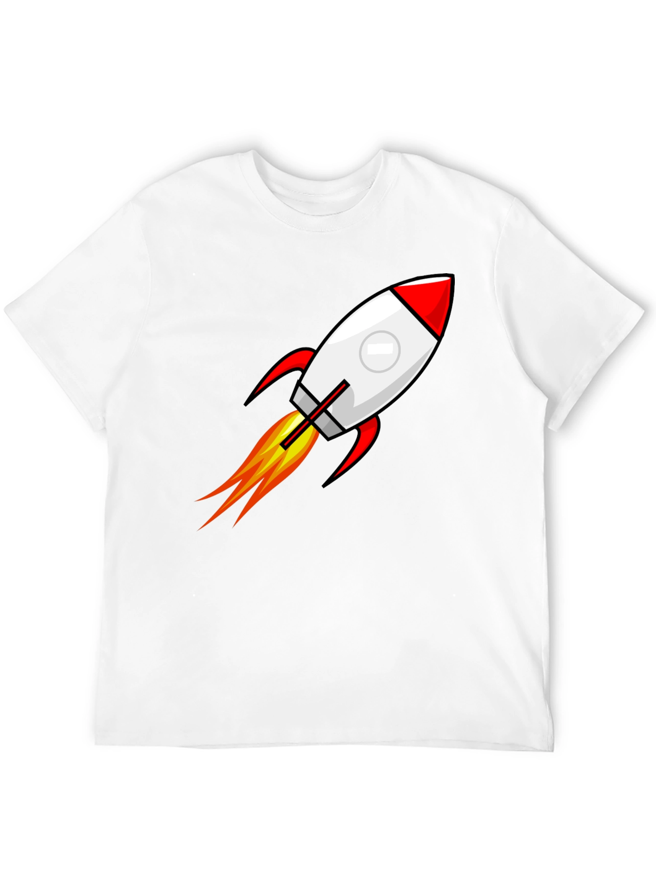 Rocket Launch Graphic Black T-Shirt