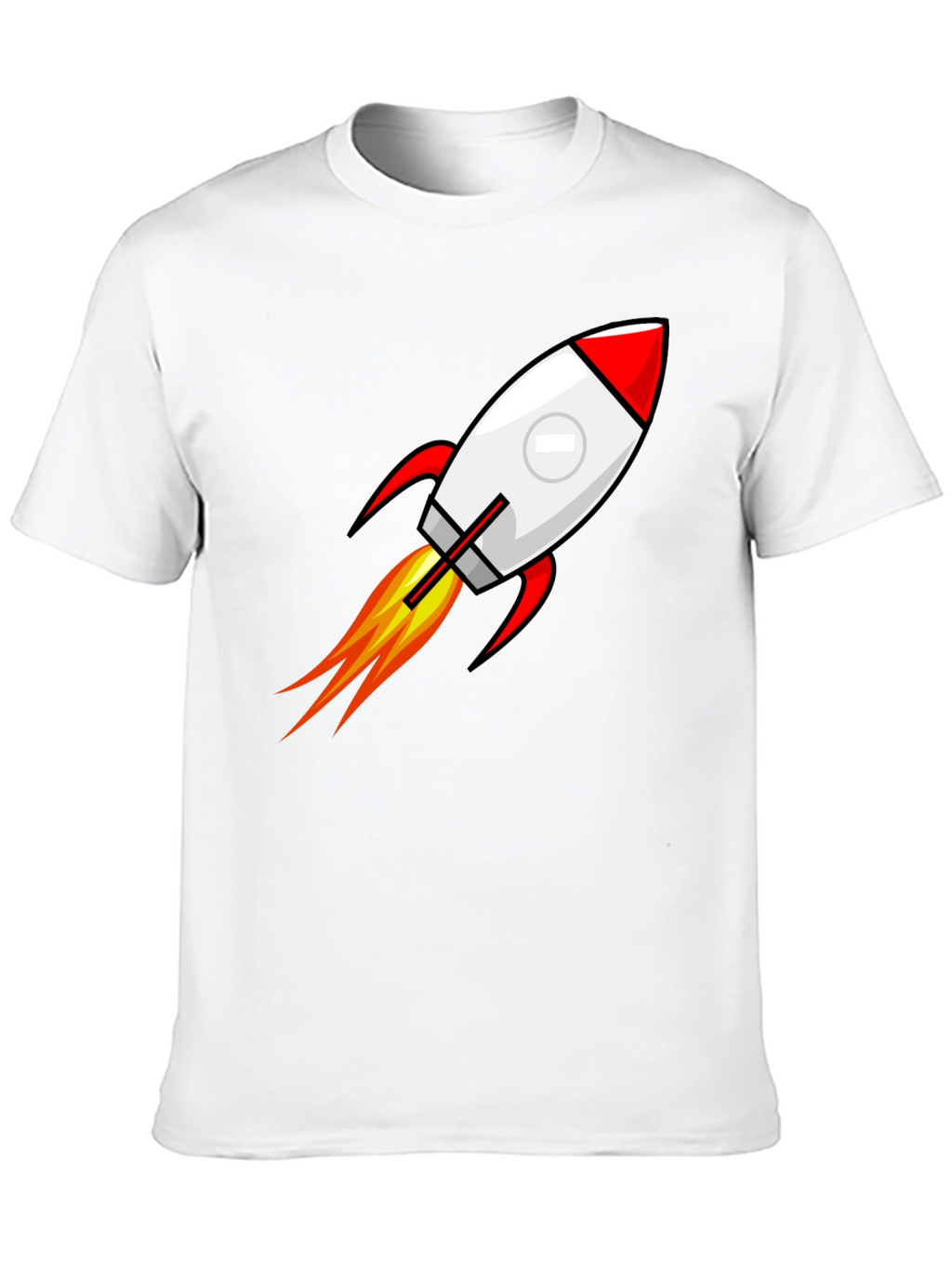 Rocket Launch Graphic Black T-Shirt