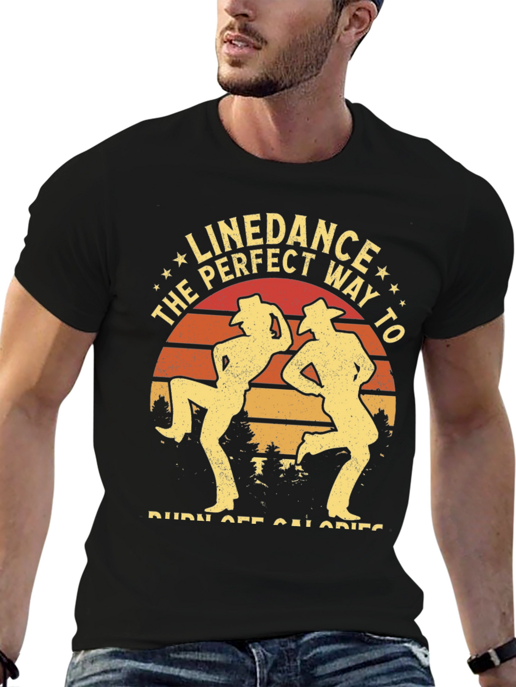 Line Dance Burn Calories Graphic Tee