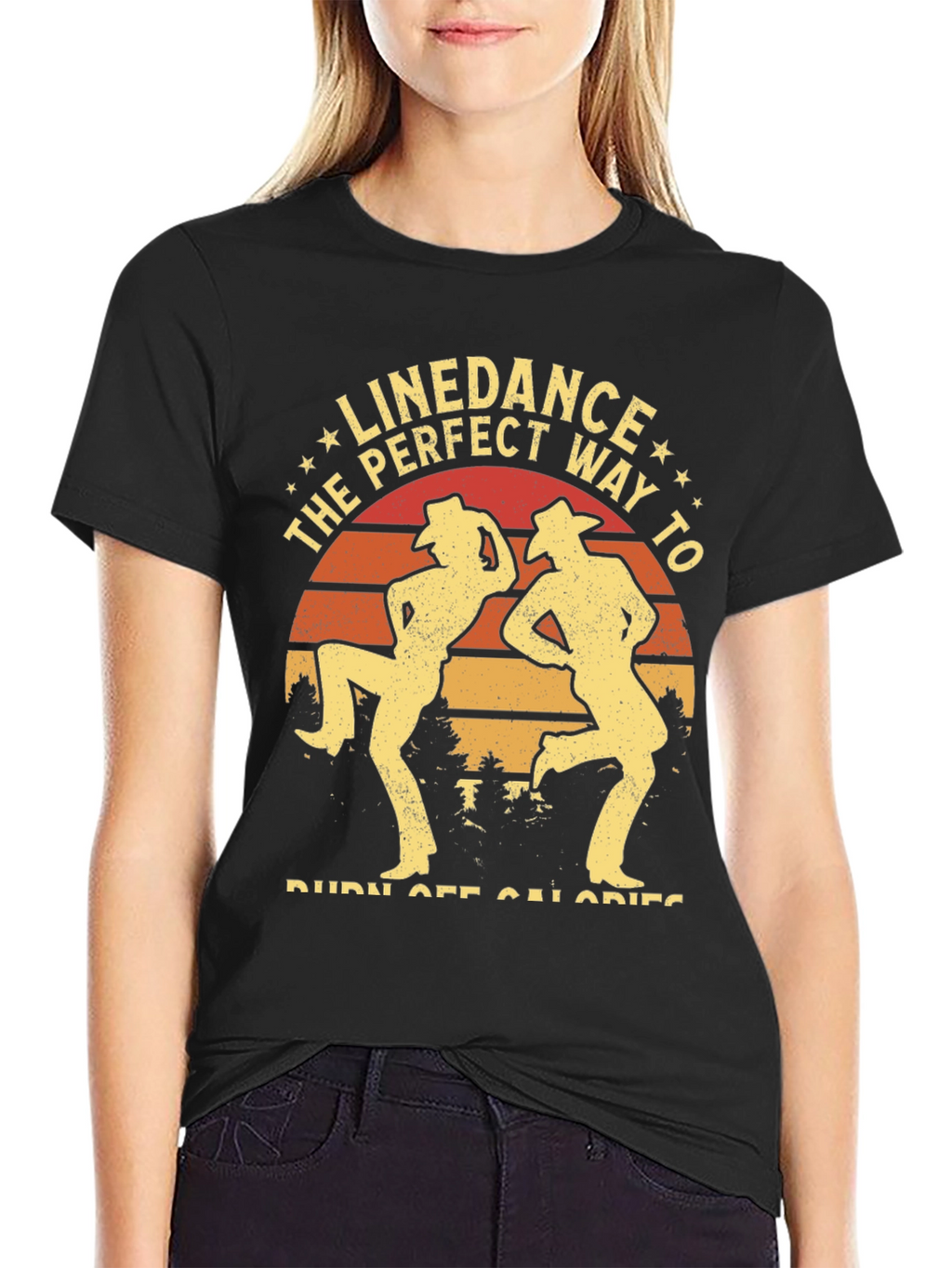 Line Dance Burn Calories Graphic Tee