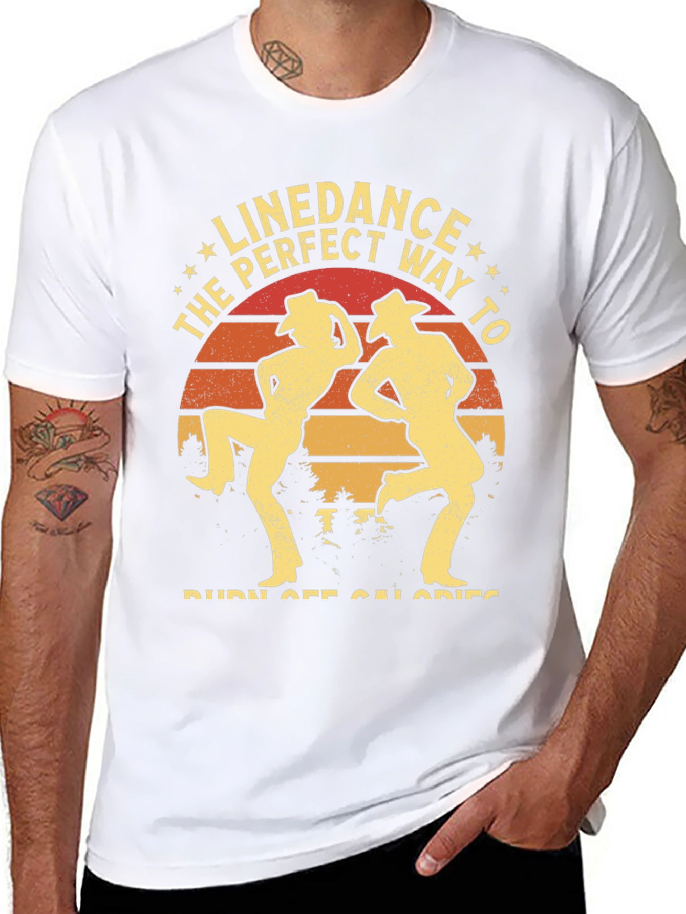 Line Dance Burn Calories Graphic Tee