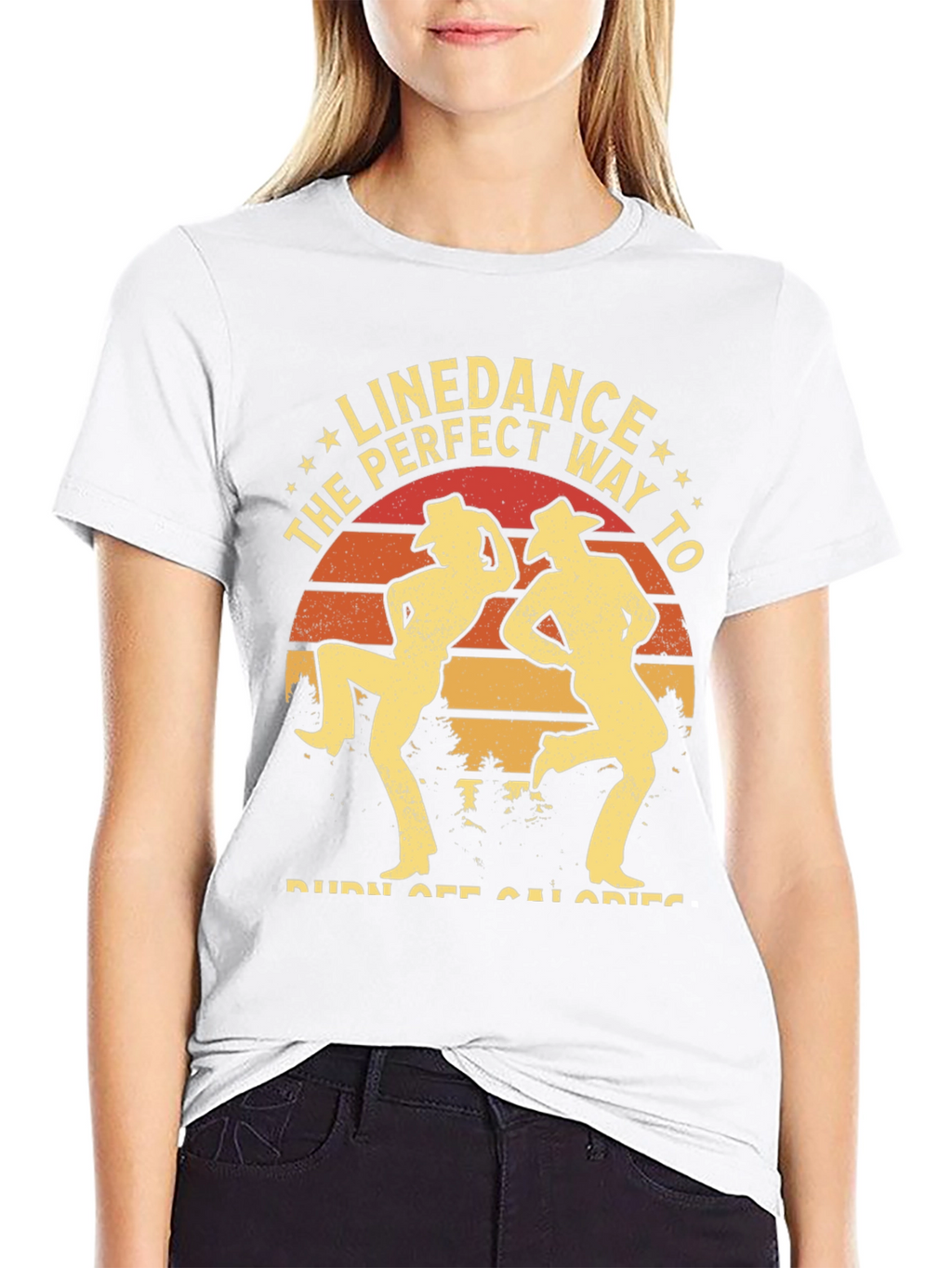 Line Dance Burn Calories Graphic Tee