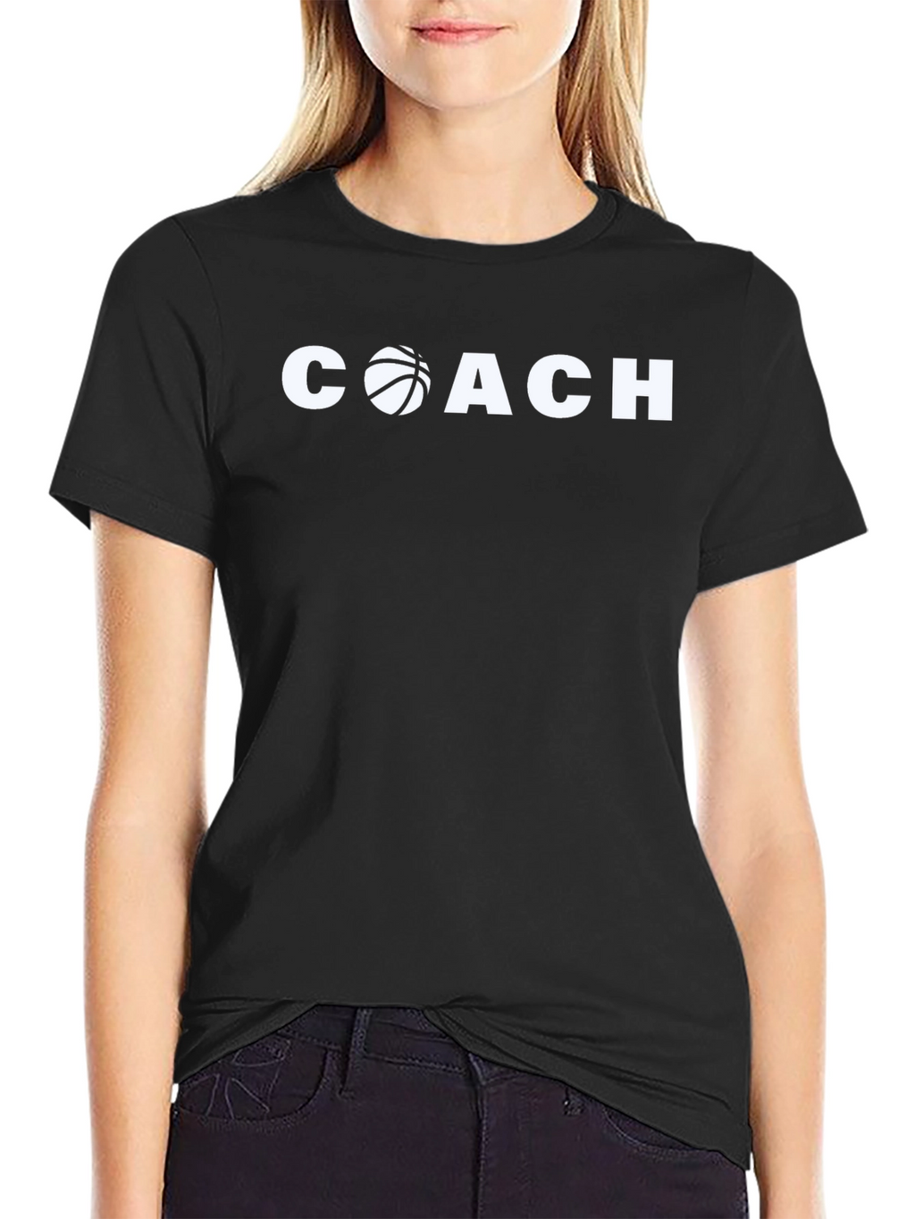 Basketball Coach T-Shirt - Black