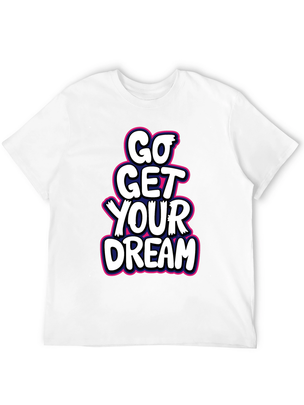 Go Get Your Dream Black Graphic Tee