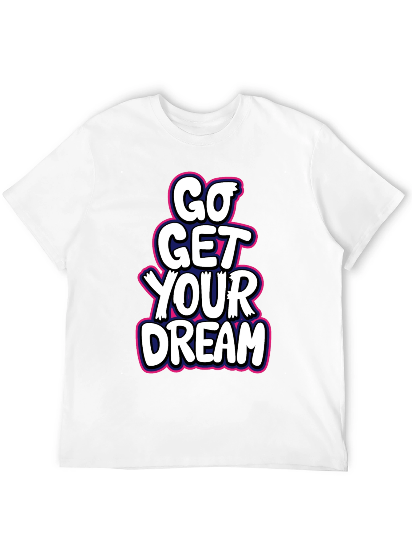 Go Get Your Dream Black Graphic Tee