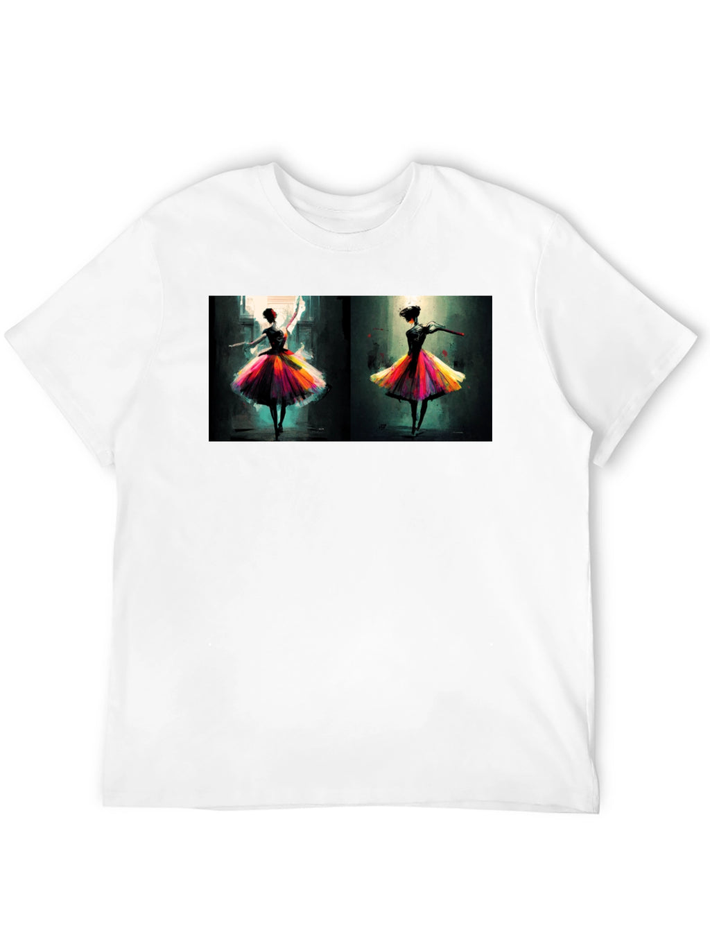 Ballerina Dance Art Black T-Shirt