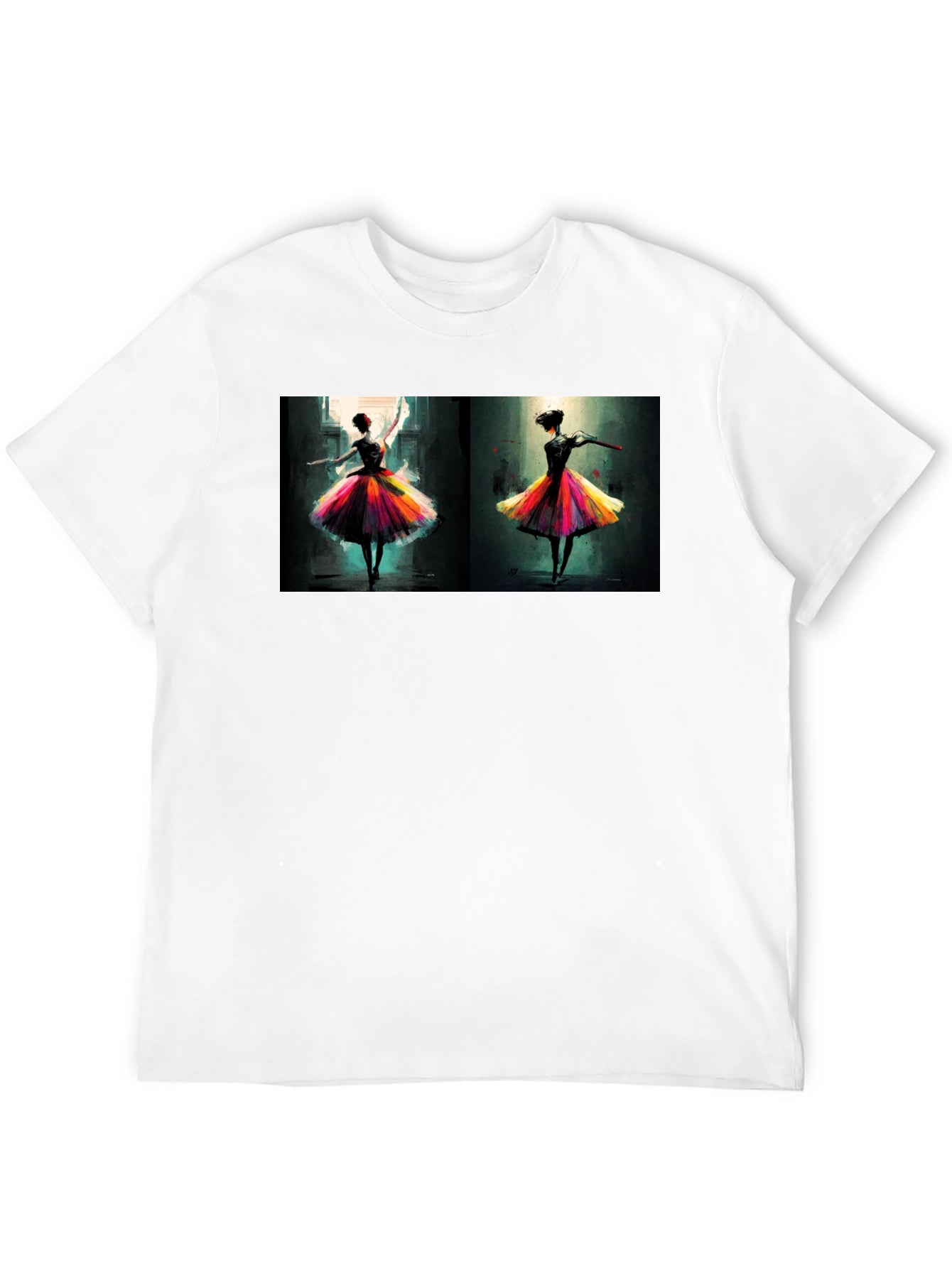 Ballerina Dance Art Black T-Shirt
