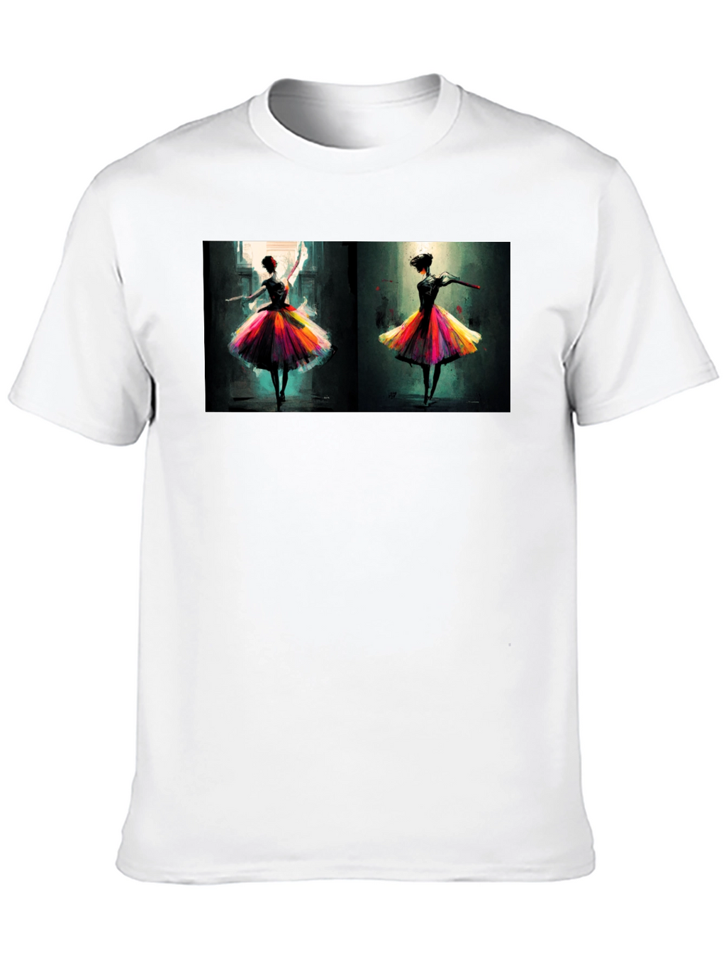 Ballerina Dance Art Black T-Shirt