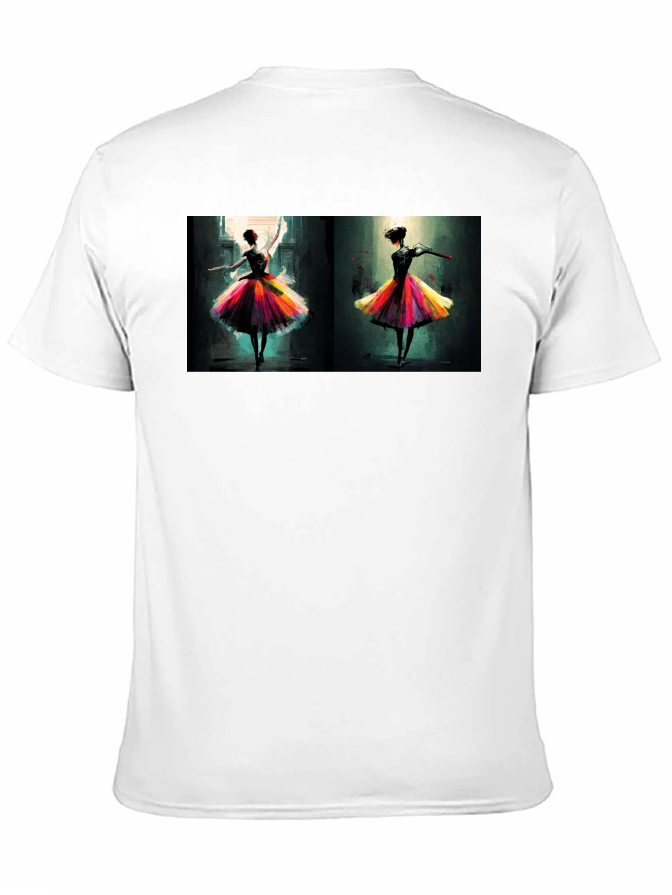 Ballerina Dance Art Black T-Shirt