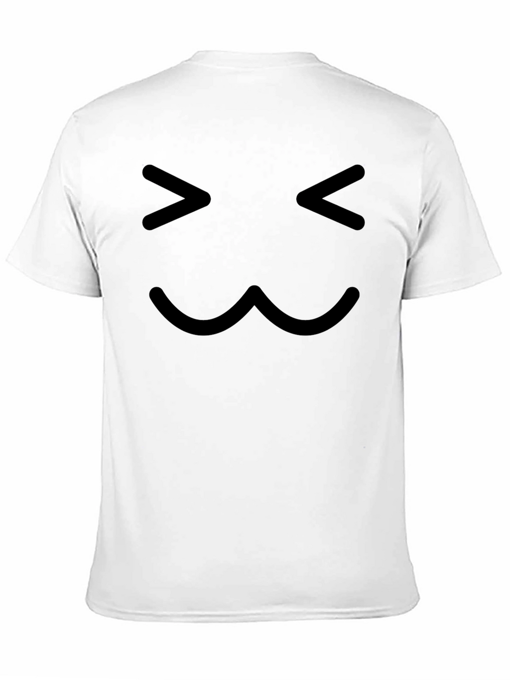 Cute Face Graphic T-Shirt - Black