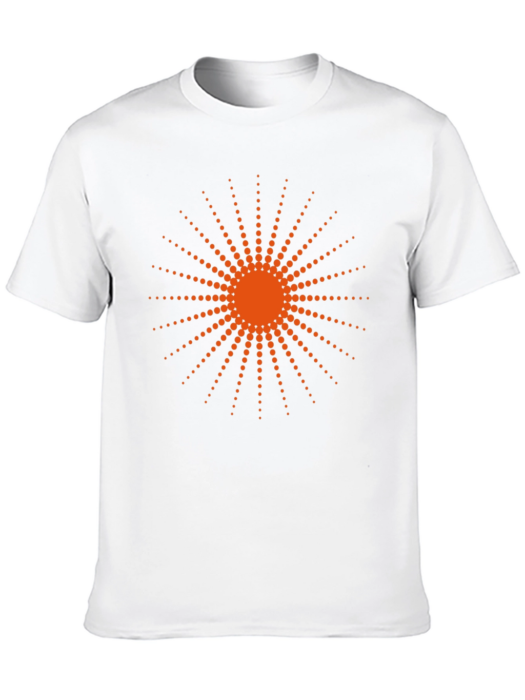 Radiant Sunburst Graphic Tee - Stylish Black Cotton T-Shirt