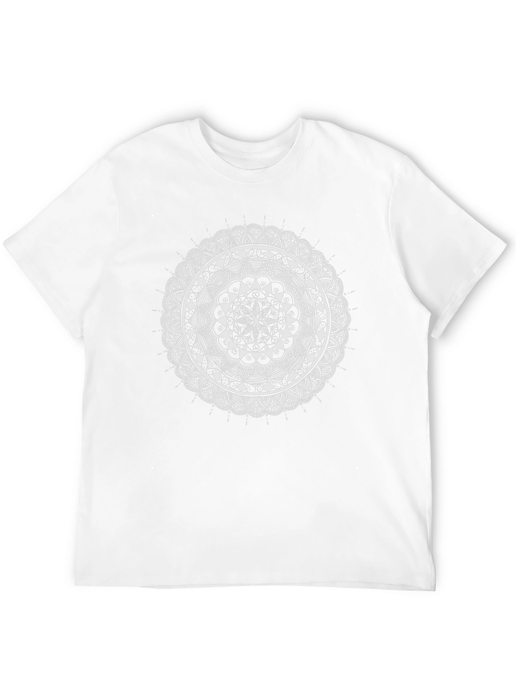 Mandala Print Black T-Shirt