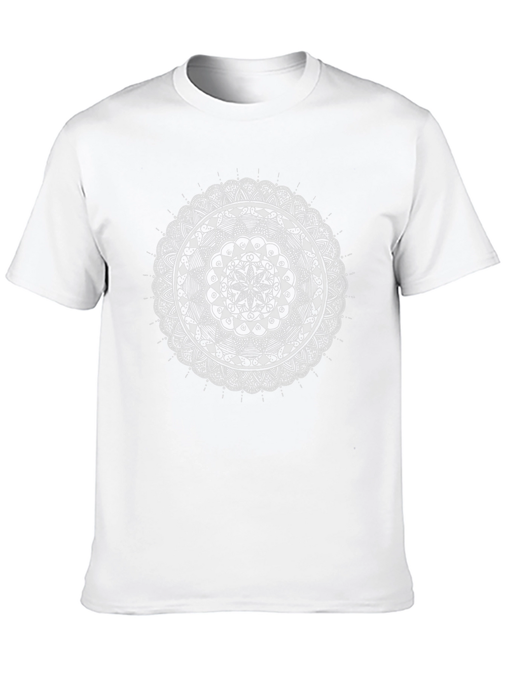 Mandala Print Black T-Shirt