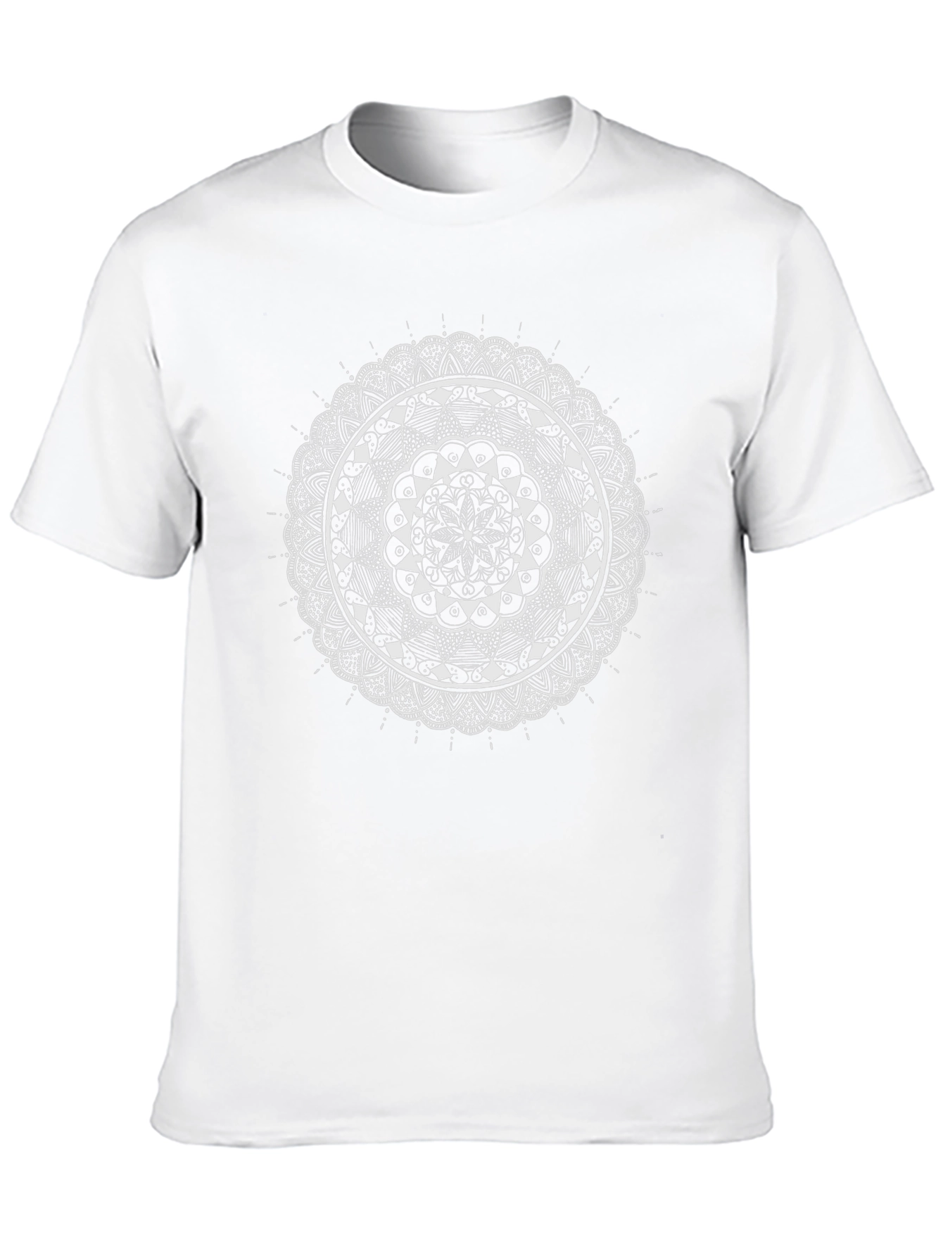 Mandala Print Black T-Shirt