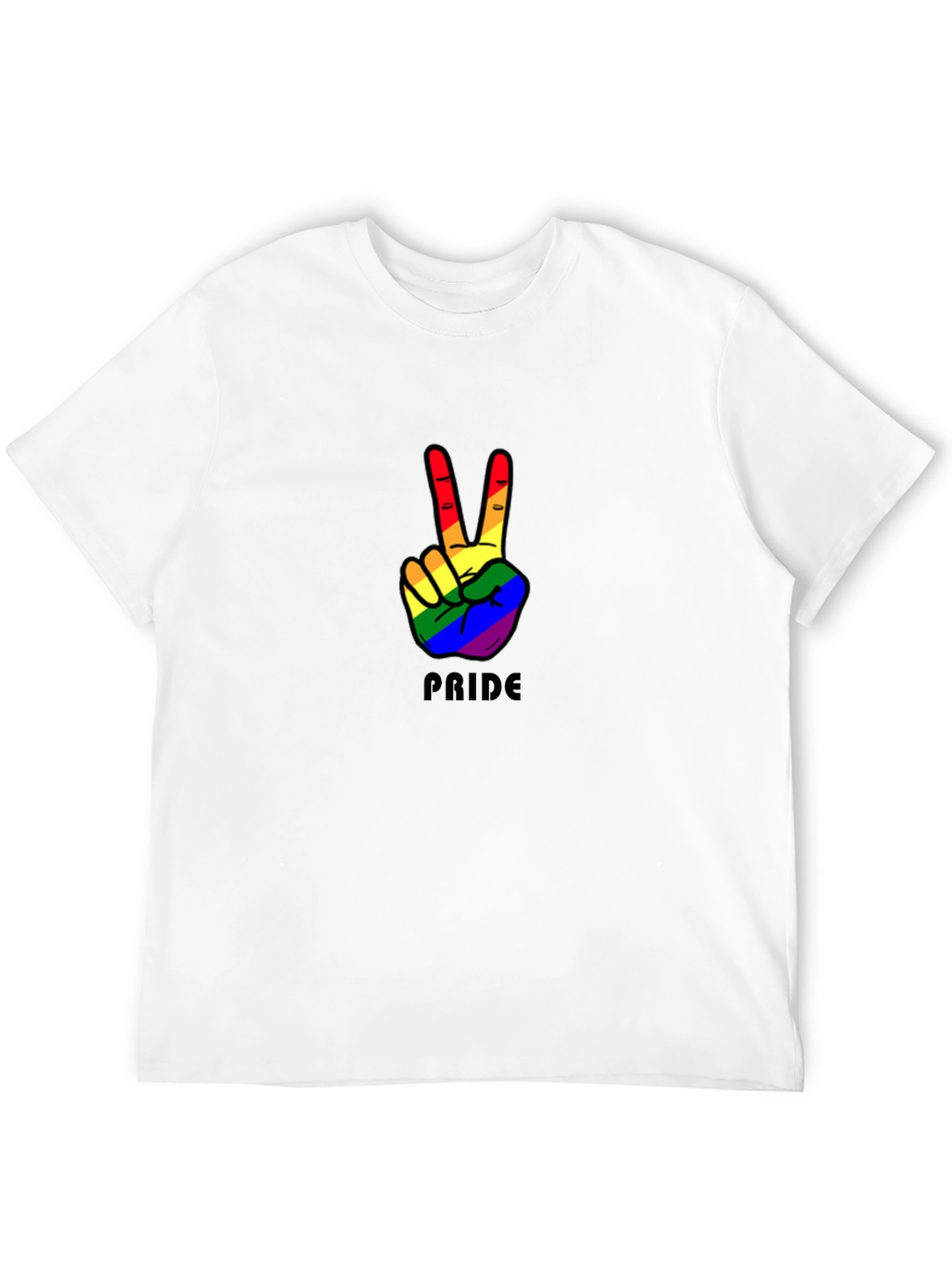 Pride Peace Sign Graphic Tee
