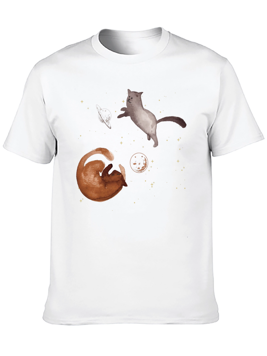 Cosmic Cats Black T-Shirt